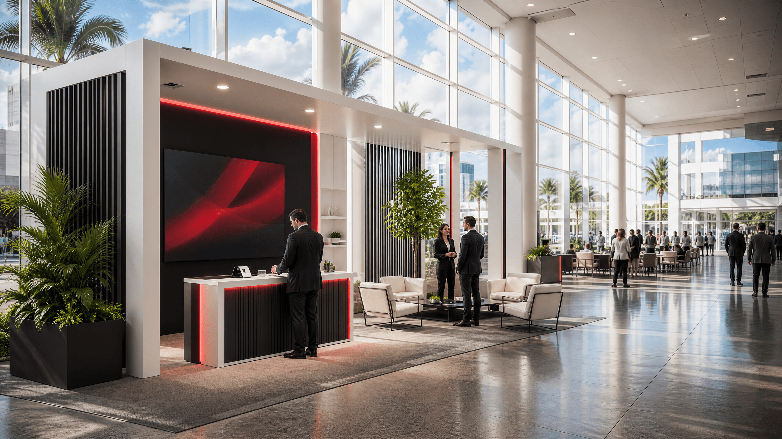 Illustrative exhibit rental environment for Orlando convention and corporate events