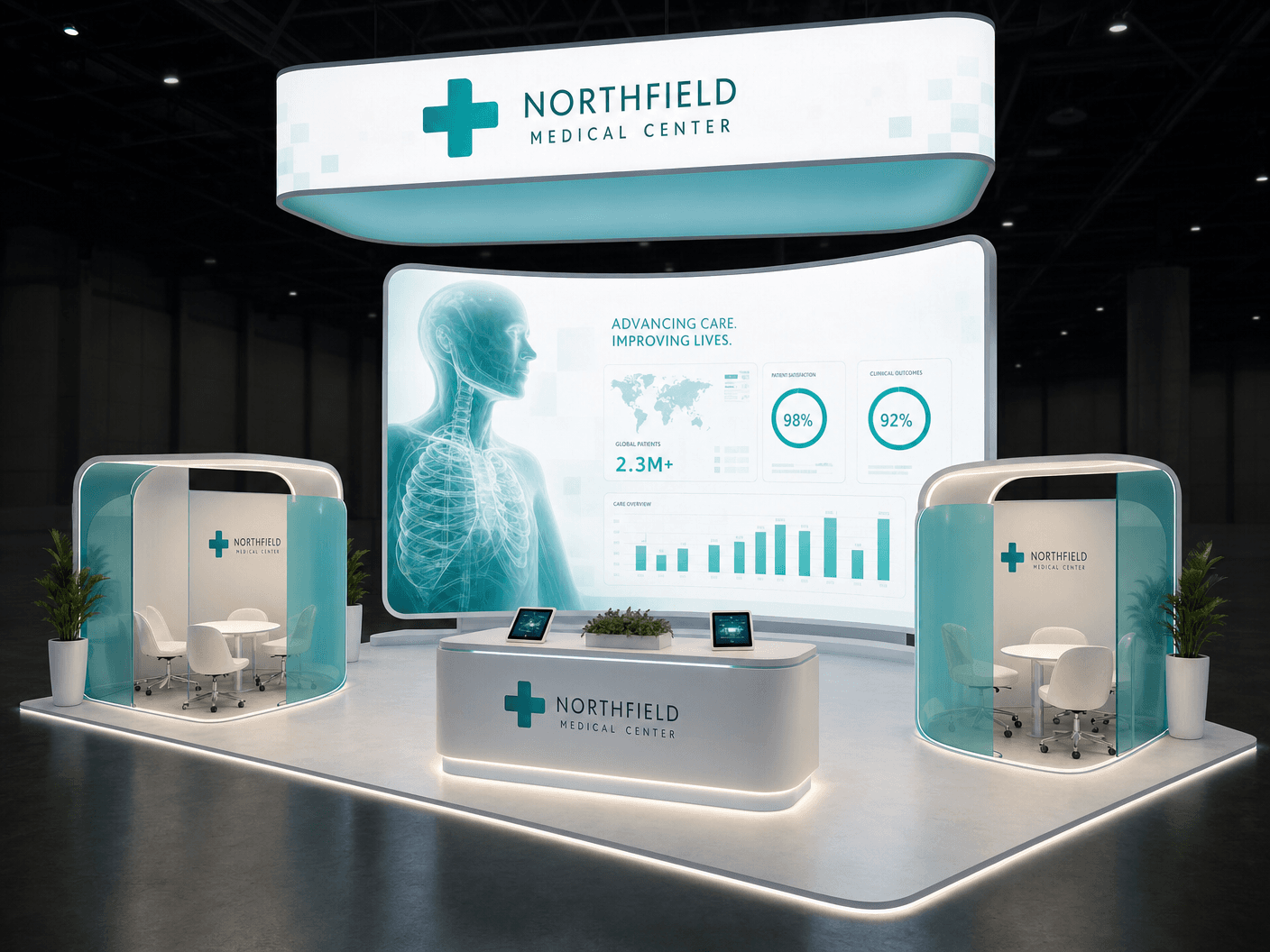 20x20 Interactive LED Exhibit for RSNA Healthcare Innovators