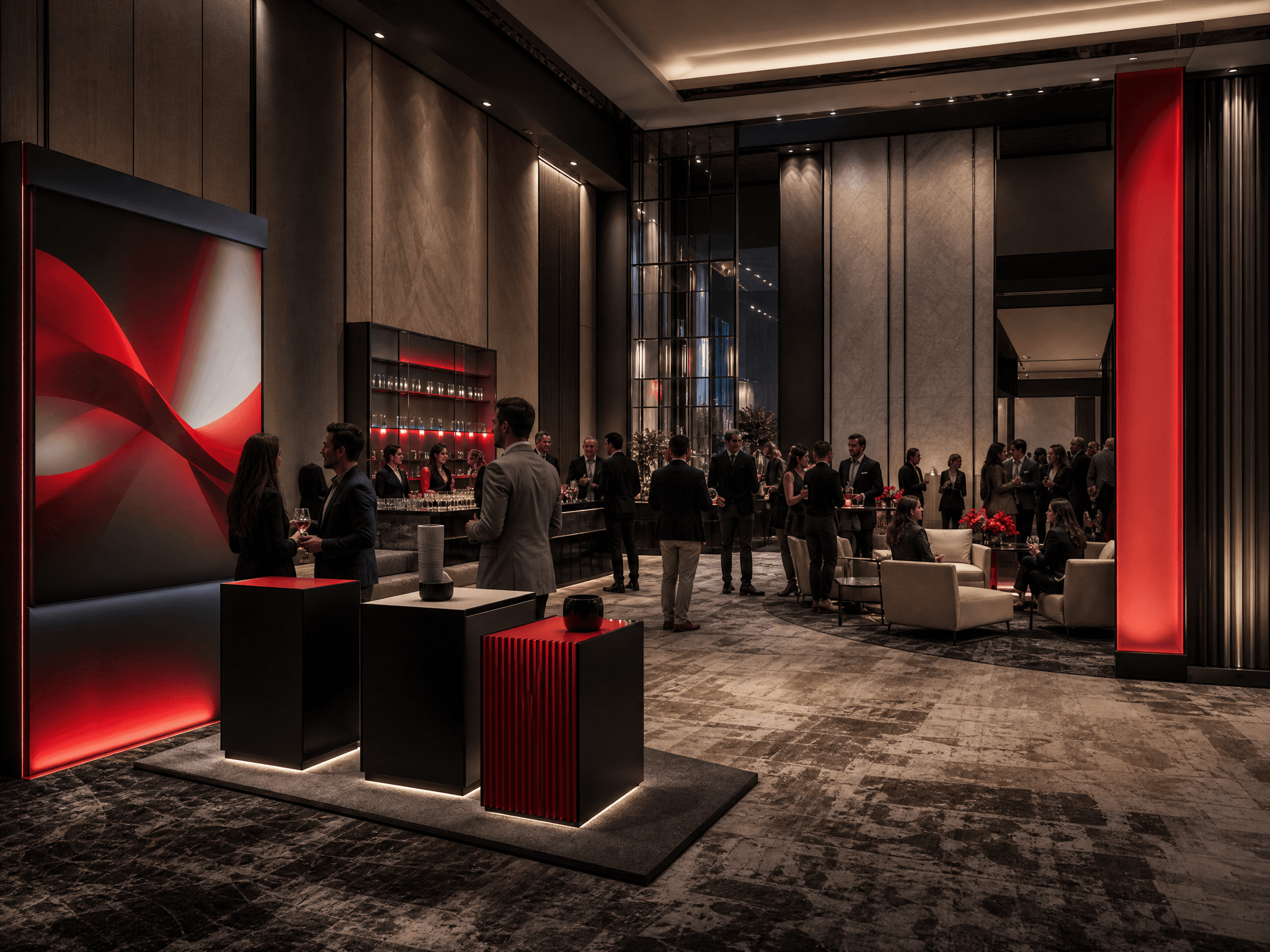 Illustrative Las Vegas display rental and guest experience planning
