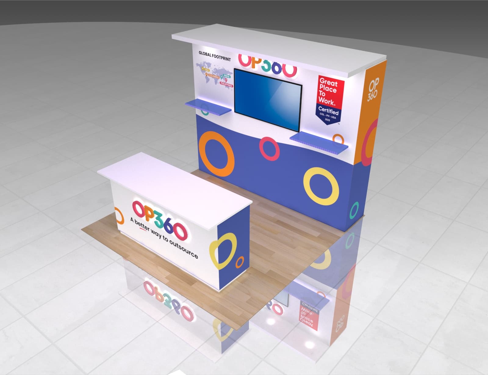 10 x 10 Trade Show Exhibit Booth Rental
