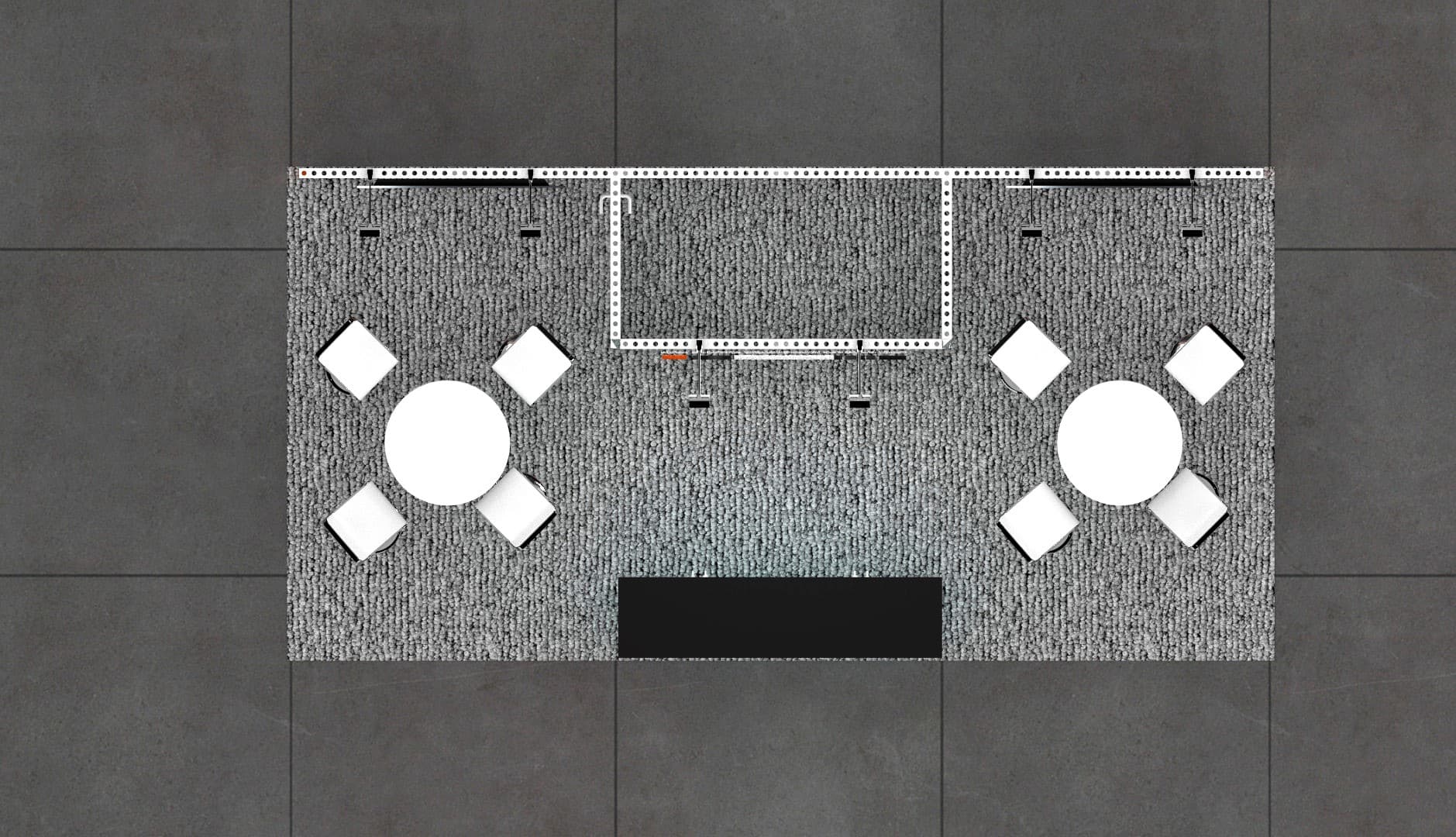 10 x 20 Affordable Trade Show Exhibit Rental Package – Option 3