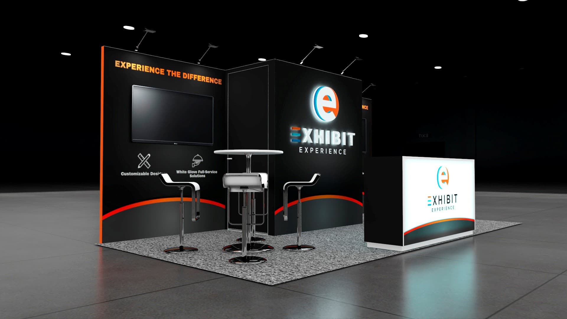 10 x 20 Affordable Trade Show Exhibit Rental Package – Option 3
