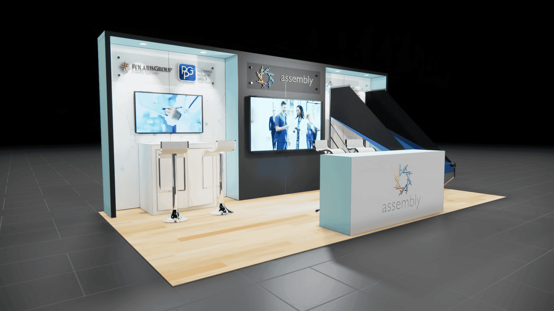 10 x 20 Chicago trade show booth rental – clinical lab expo