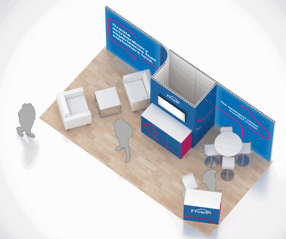 10 x 20 MWC Americas Display Rental