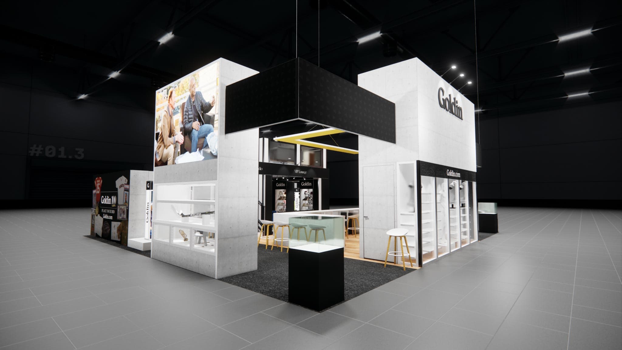 40 x 40 Double Decker Trade Show Exhibit Rental