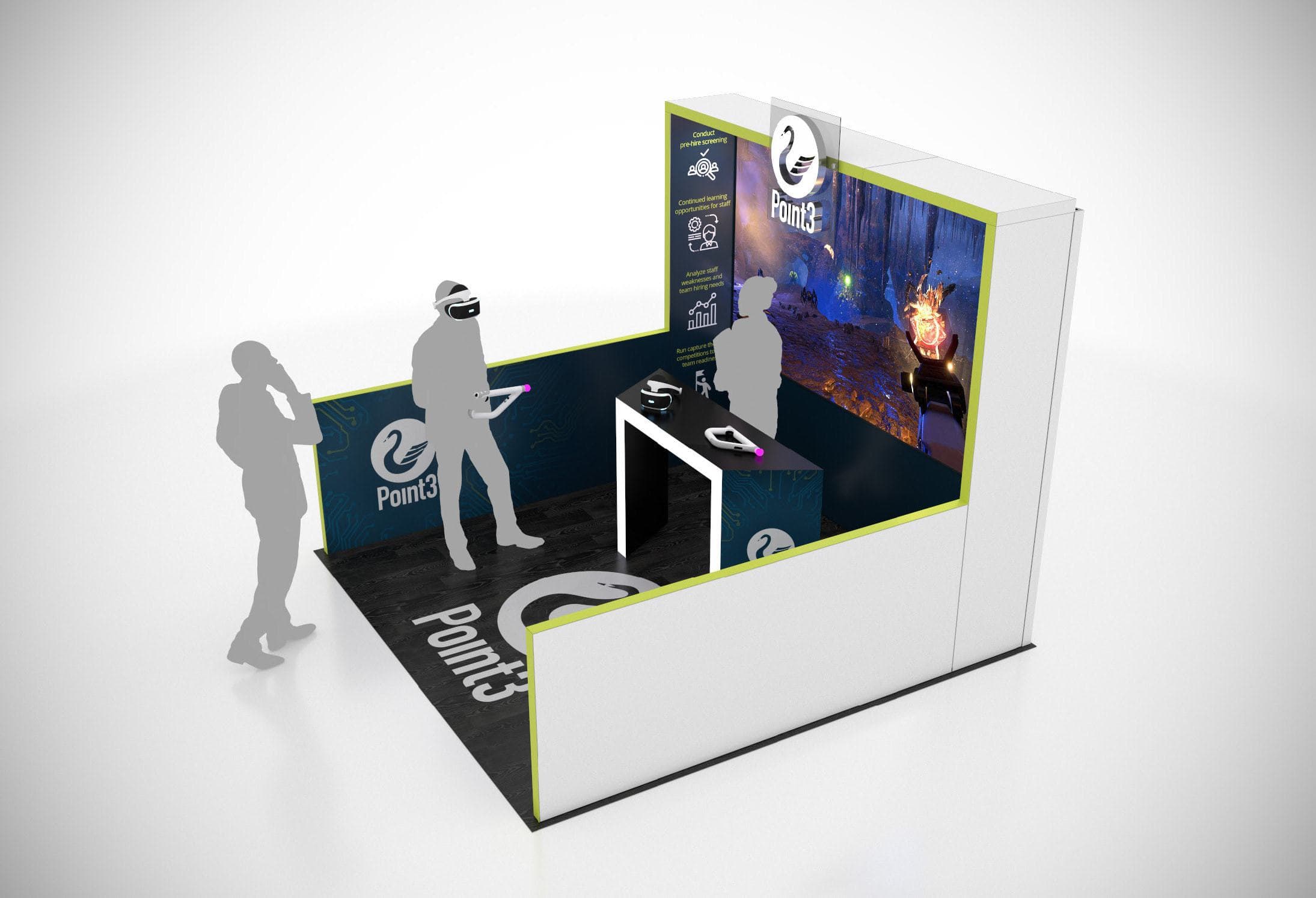 Multiple 10 x 10 Trade Show Exhibit Rental Options for Black Hat