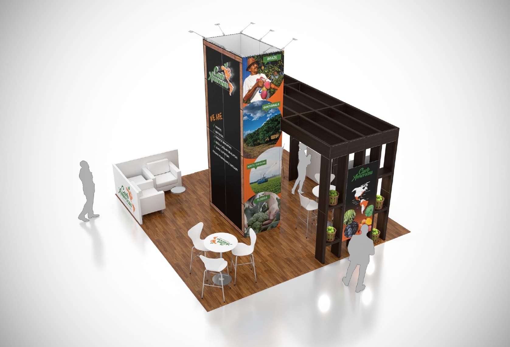 20 x 20 Food & Beverage Trade Show Booth Rental