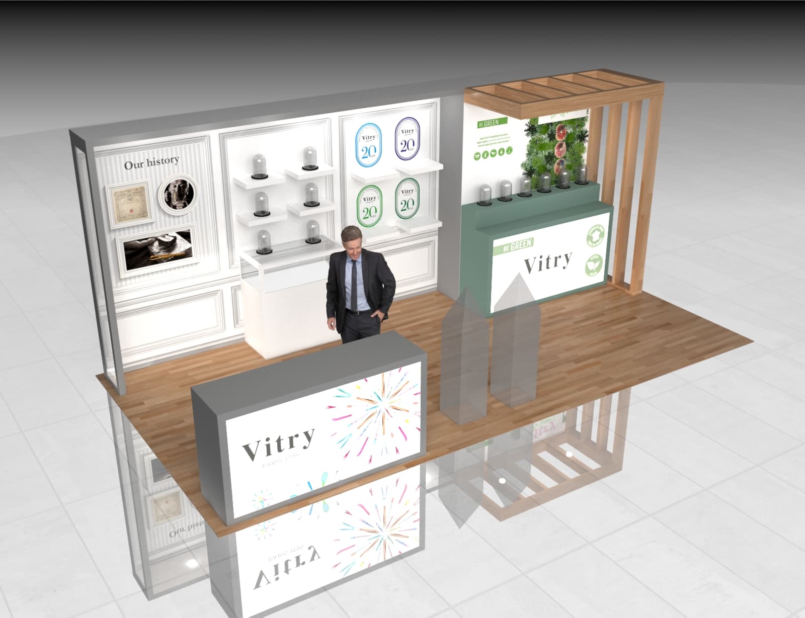 10x20 Trade Show Stand Exhibit Rental