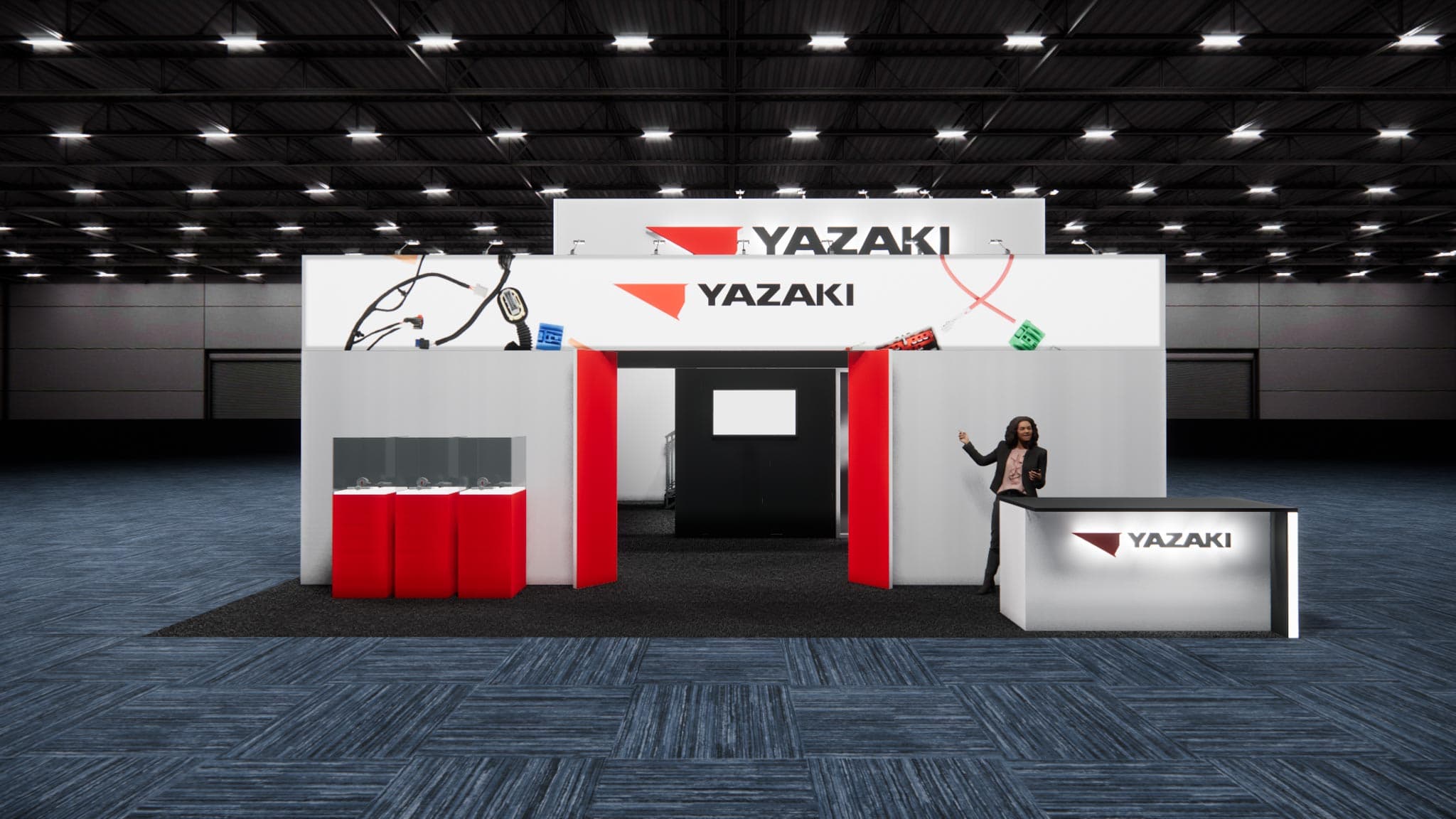 30 x 30 Double Deck Trade Show Exhibit Rental 30 x 30 Double Deck Trade Show Exhibit Rental