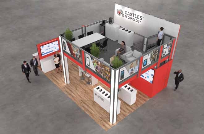 20x30 Two Story Trade Show Booth Rental – Compact Double Deck