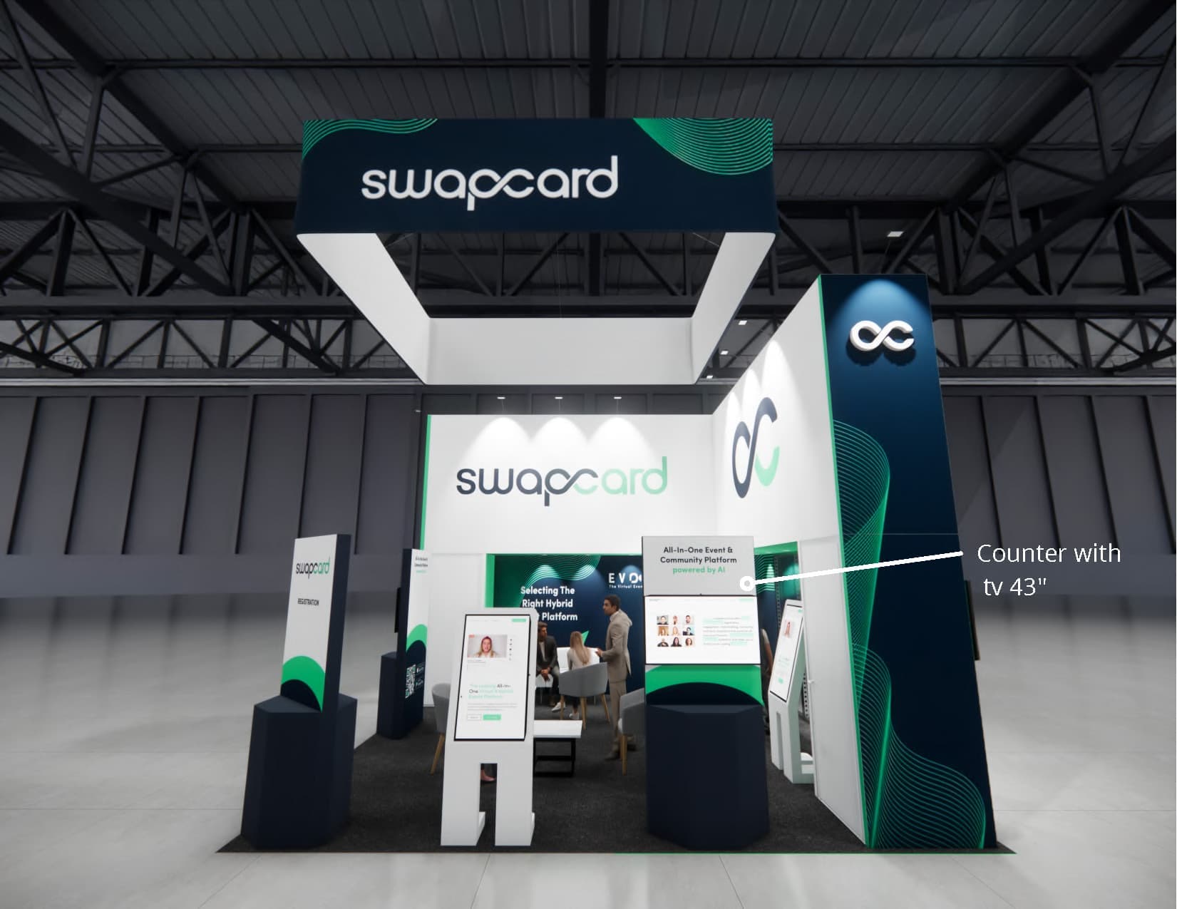 IAAPA trade show stand rental 20 x 20