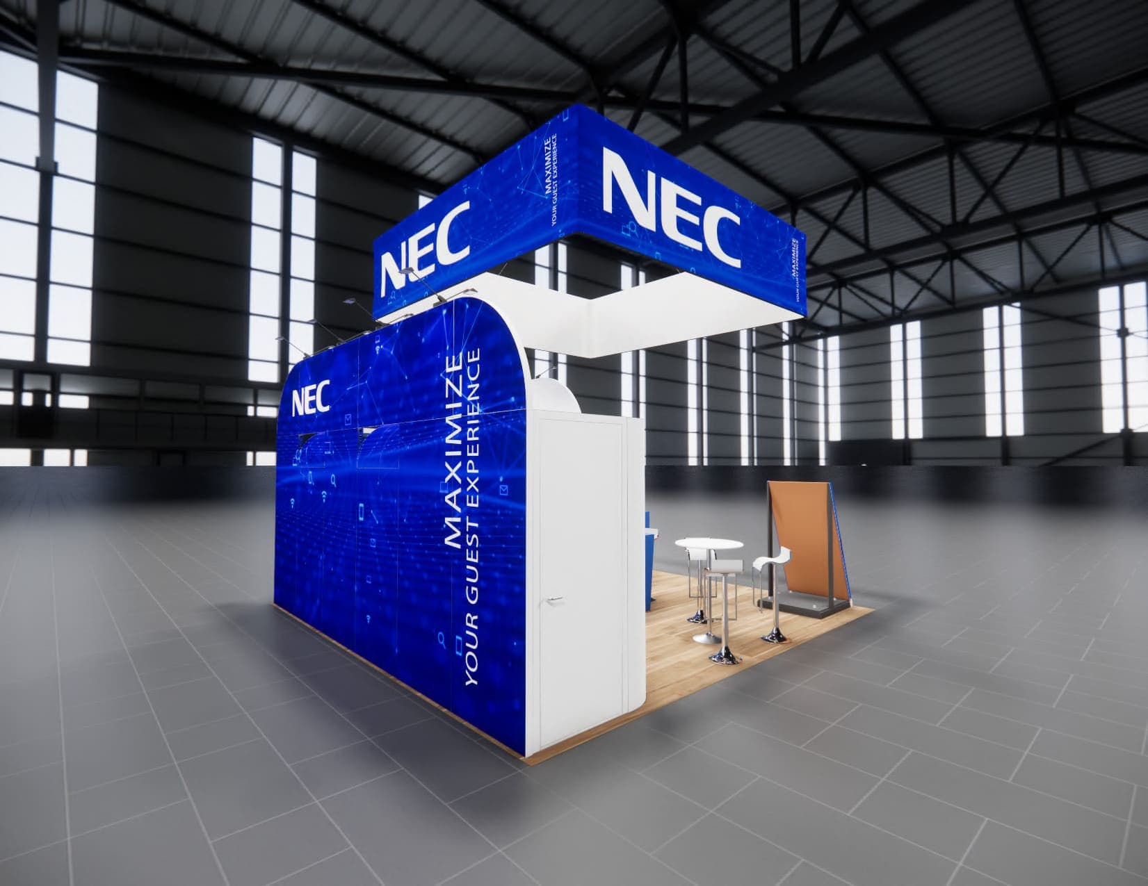 IFE Las Vegas trade show exhibit rental 20 x 20