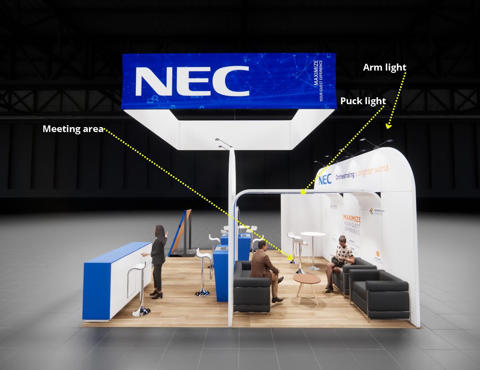 IFE Las Vegas trade show exhibit rental 20 x 20