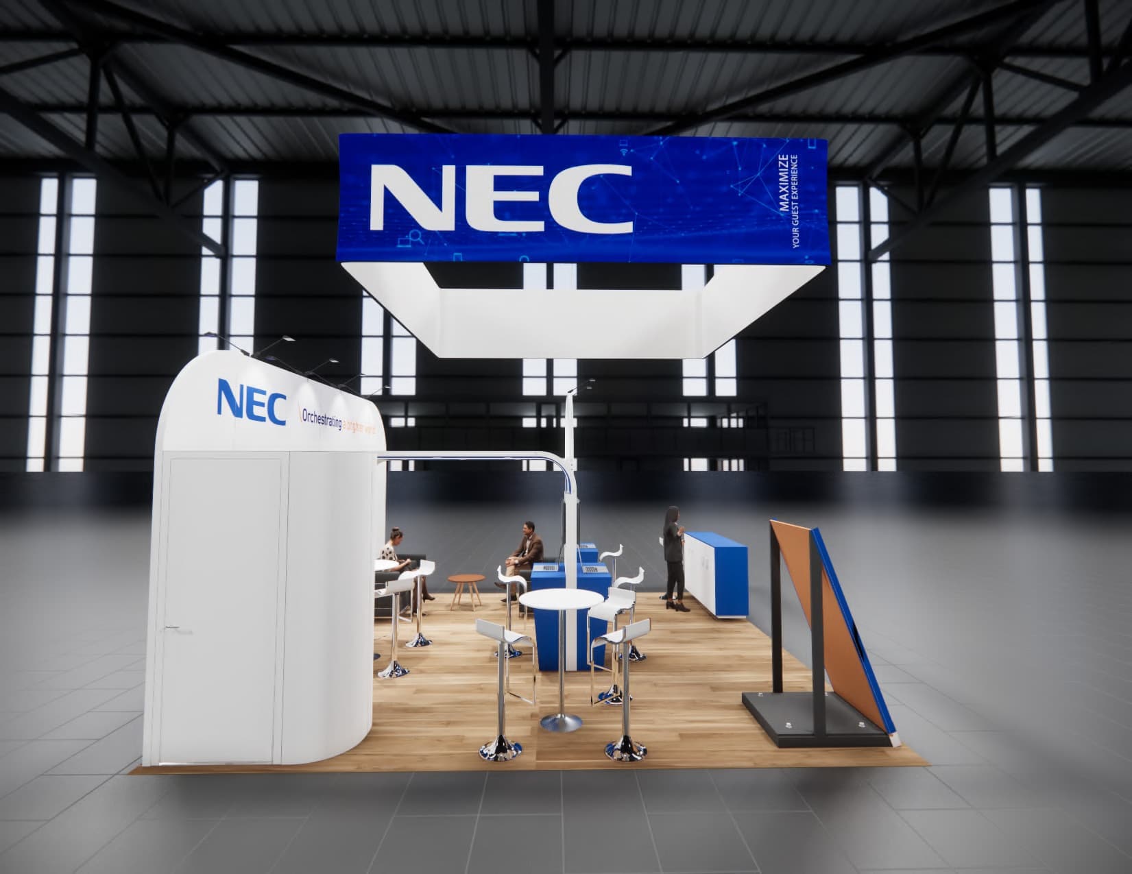 IFE Las Vegas trade show exhibit rental 20 x 20