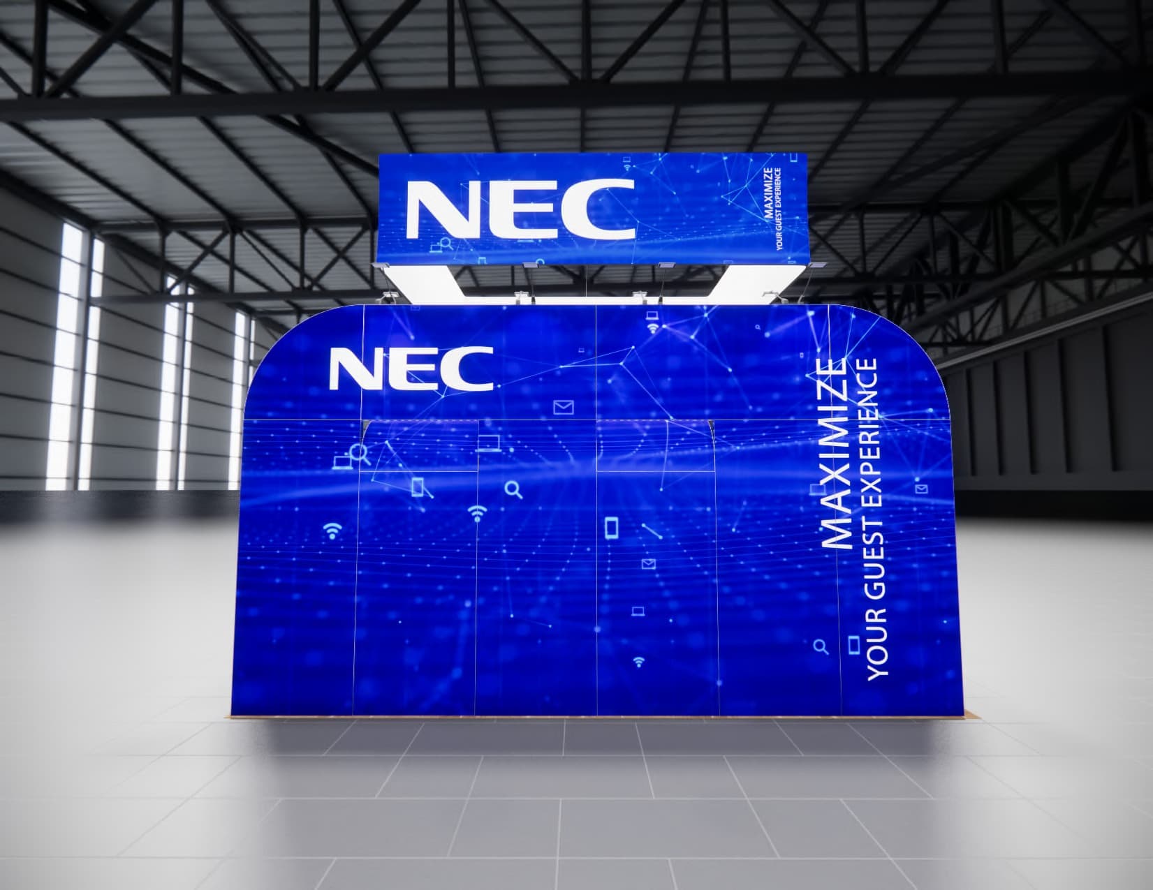 IFE Las Vegas trade show exhibit rental 20 x 20