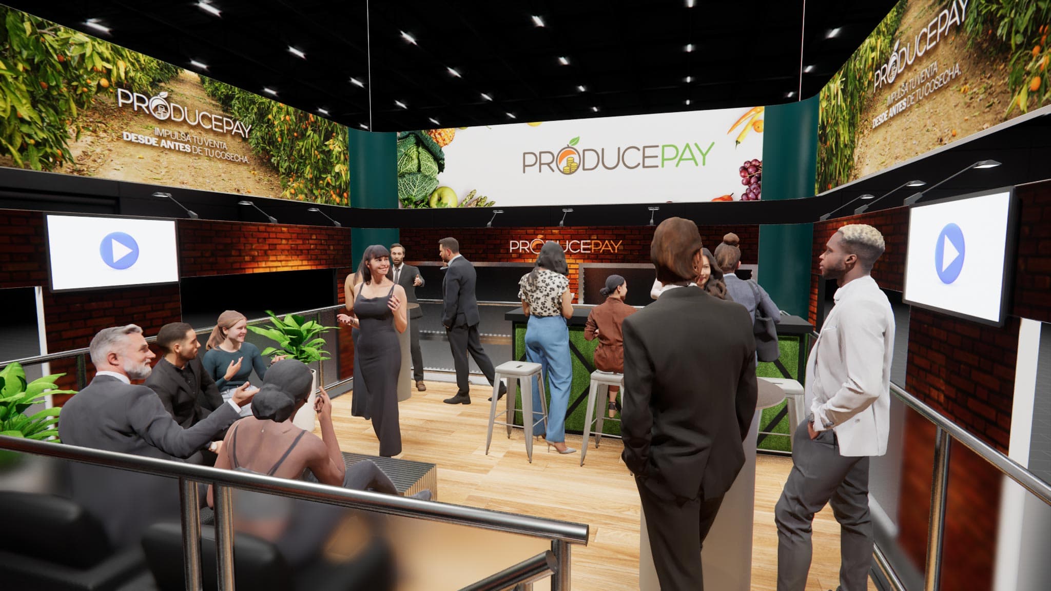 20 x 40 Trade Show Double Deck Exhibit Rental