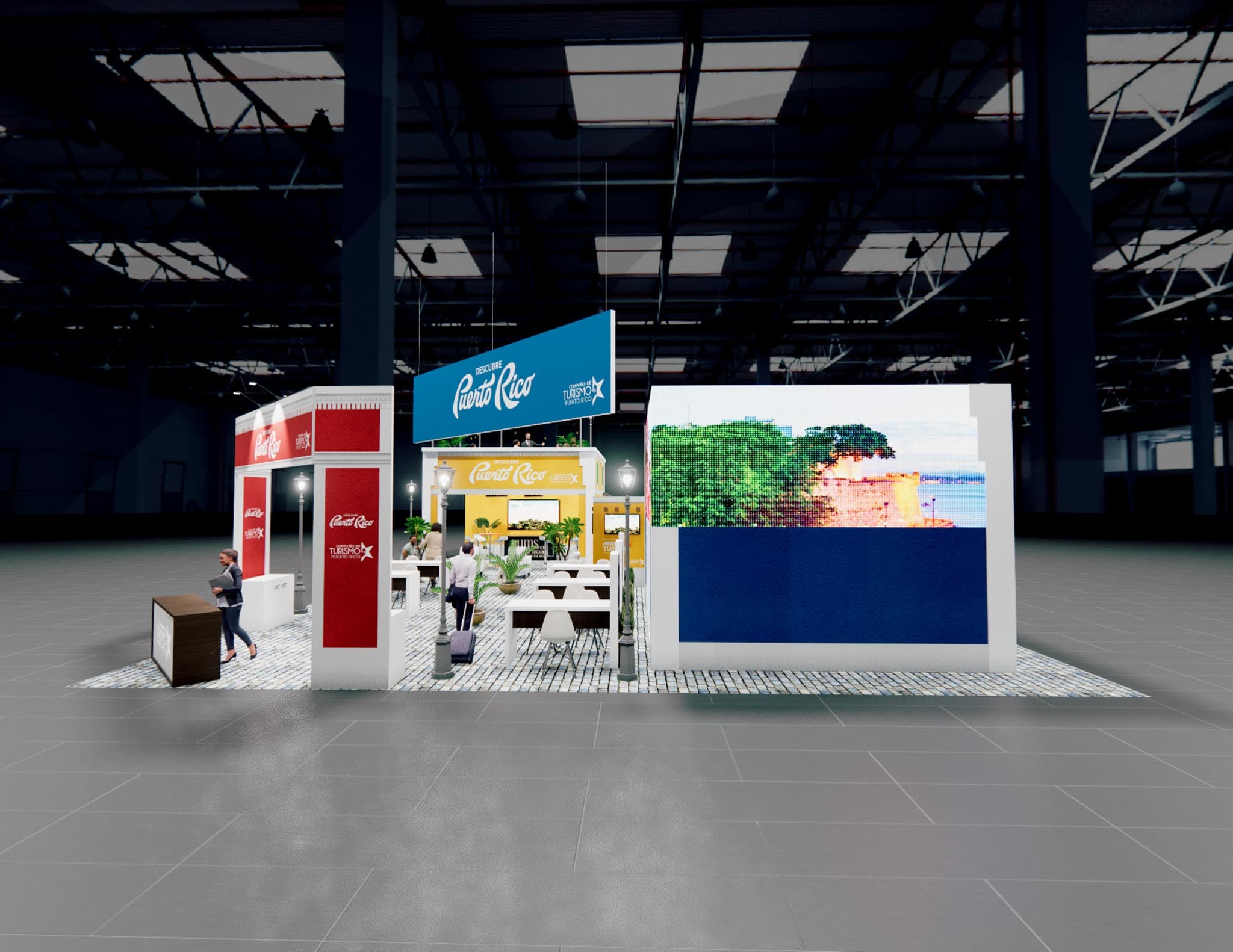 40 x 60 Double Deck Trade Show Exhibit Rental
