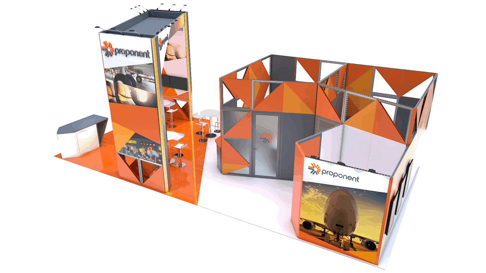 20 x 40 Las Vegas Exhibit Rental