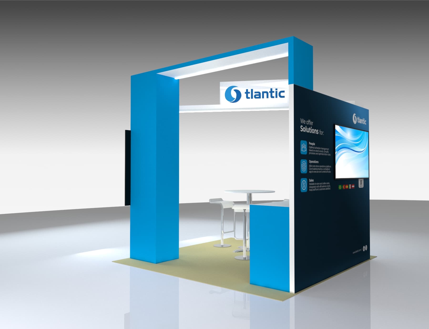 10 x 10 Exhibit Trade Show Booth Rental