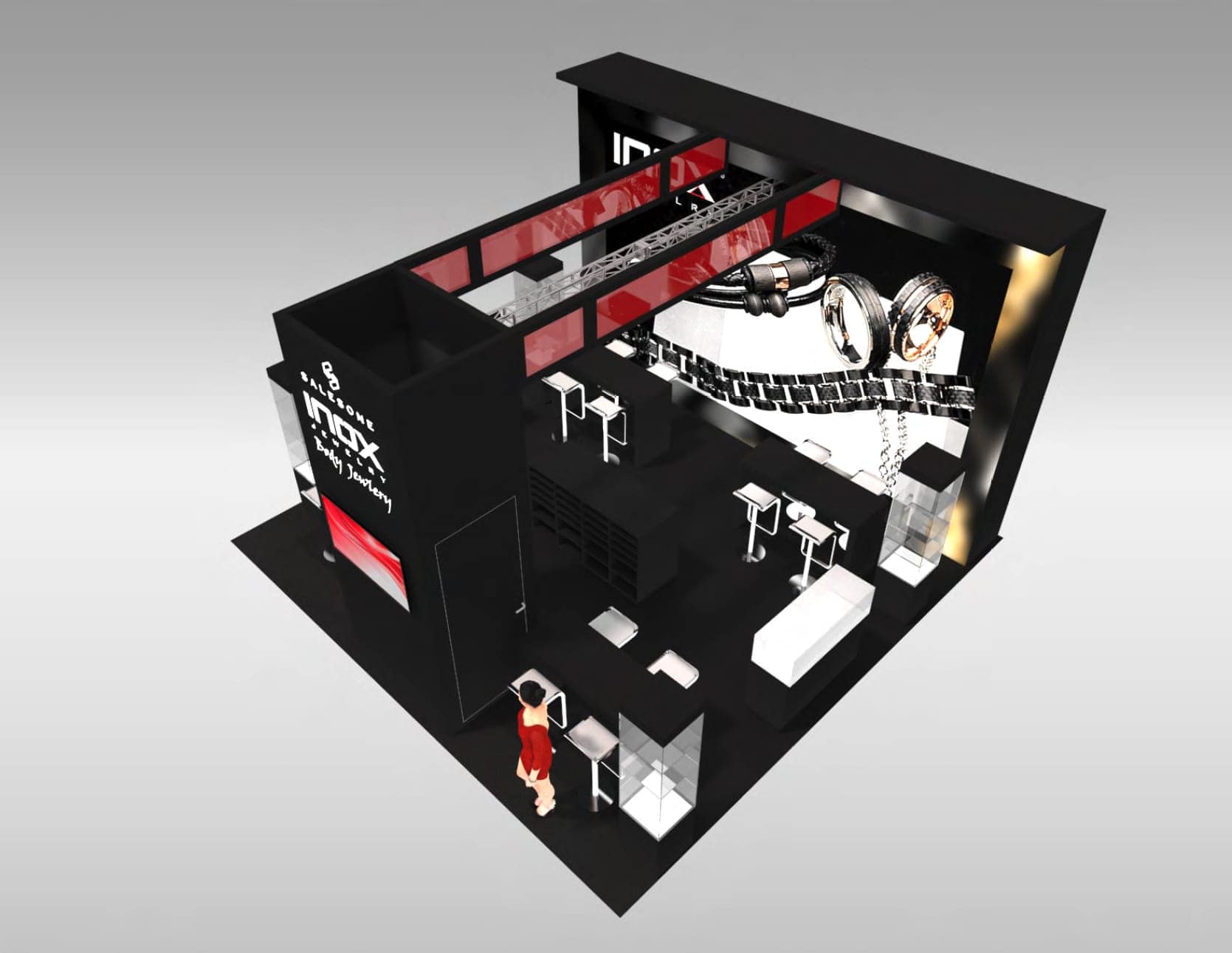 20 x 20 Jewelry & Fashion Trade Show Exhibit Rental