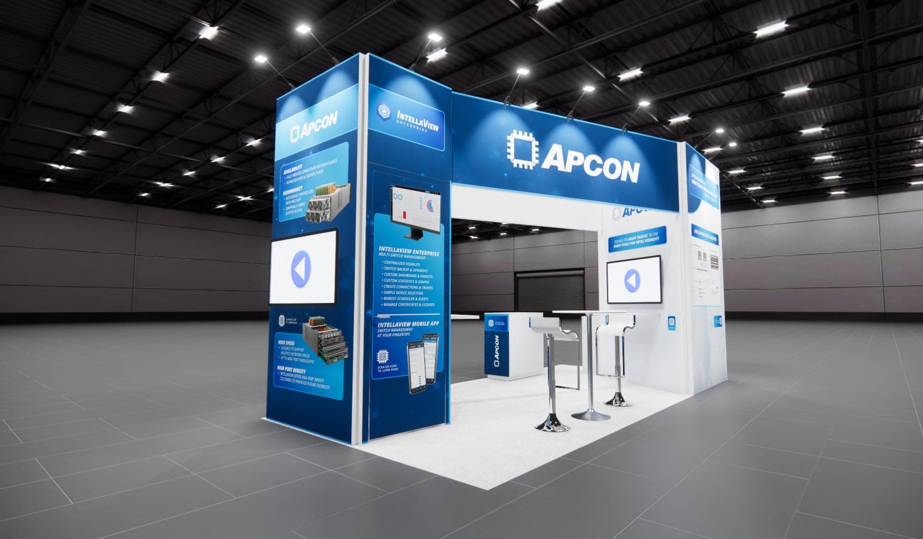 Premier 20x20 Trade Show Exhibit Rental in Las Vegas