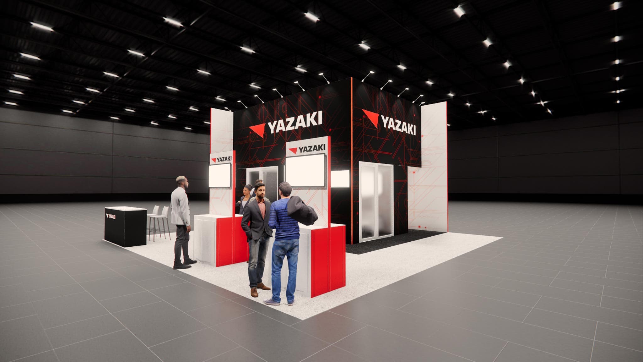 30 x 30 Trade Show Exhibit Double Decker Rental 30 x 30 Trade Show Exhibit Double Decker Rental