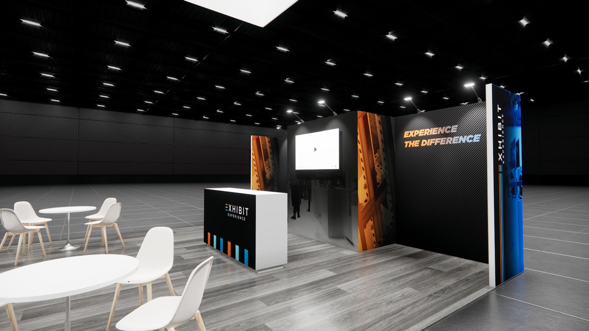 20 x 20 Affordable Trade Show Exhibit Rental Package - Option 3