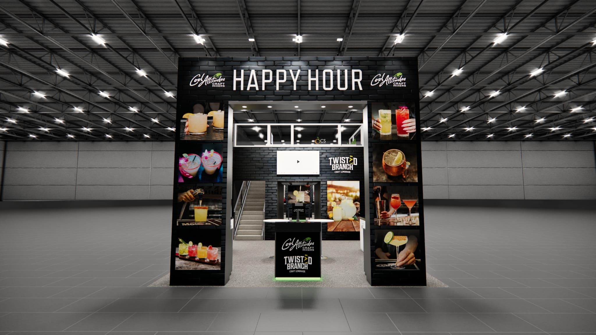 20 x 40 Double Deck Trade Show Booth Rental 20 x 40 Double Deck Trade Show Booth Rental