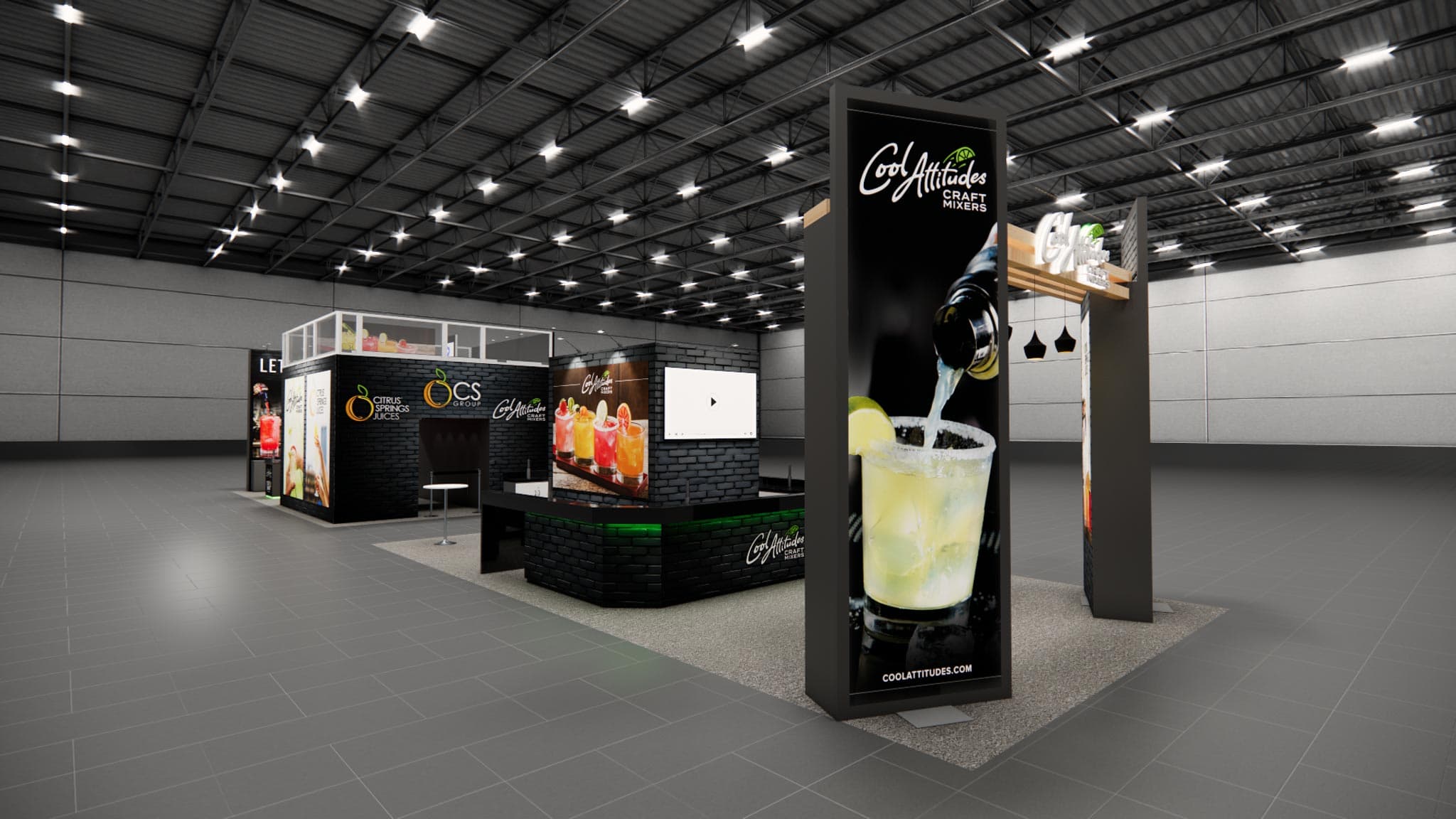 20 x 40 Double Deck Trade Show Booth Rental