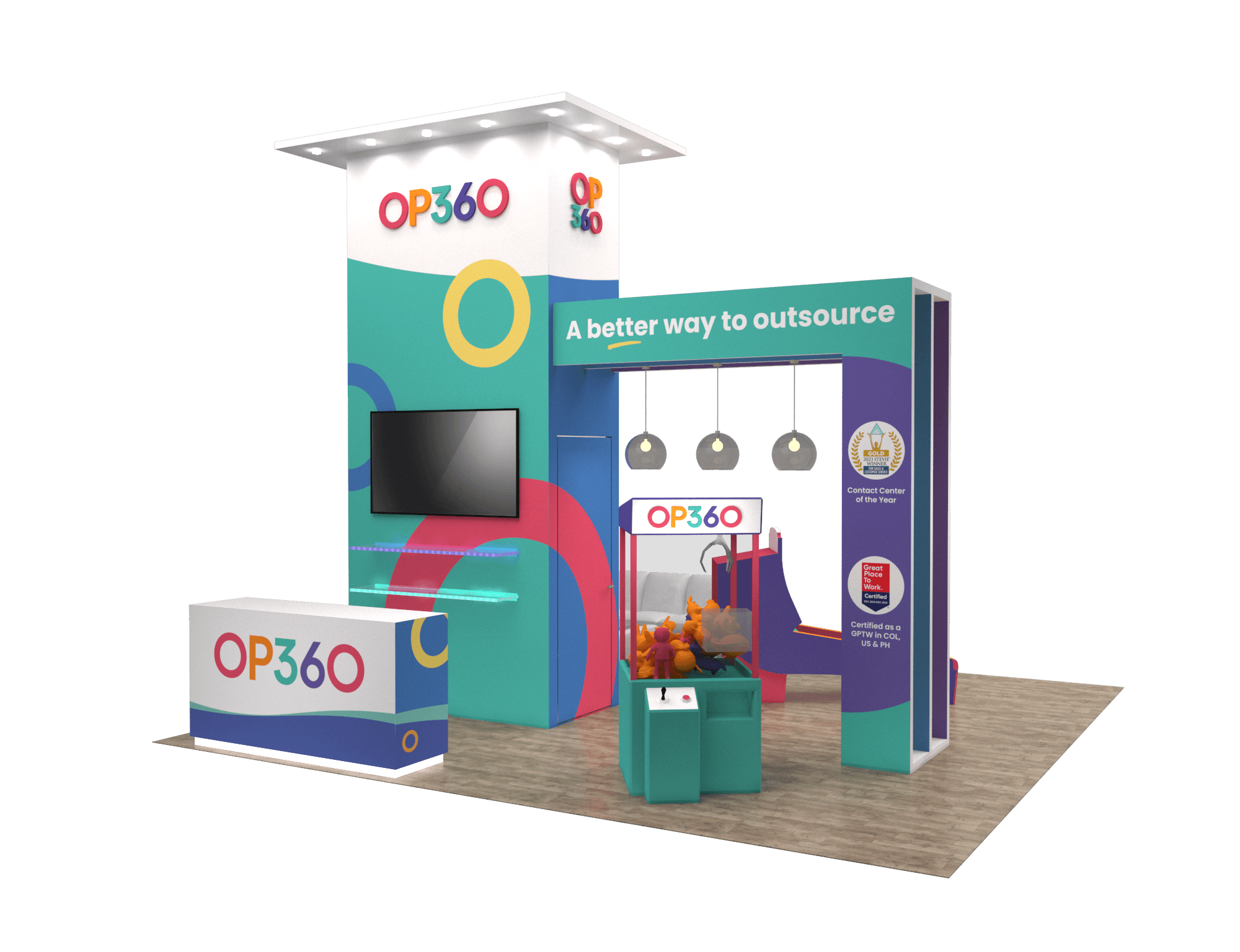 20x20 Booth Rental – Interactive Brand Experience Exhibit