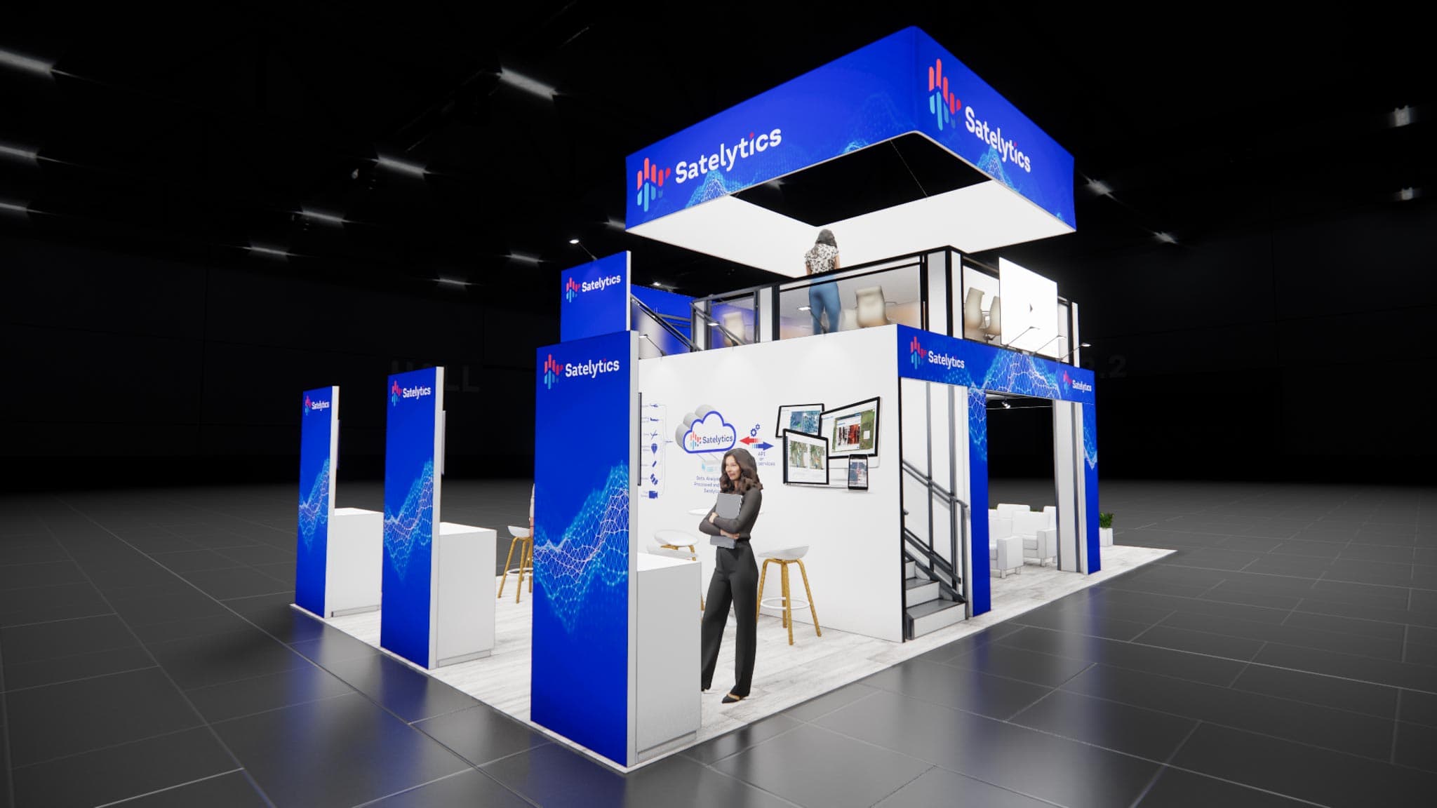 20x40 Trade Show Double Deck Booth Rental