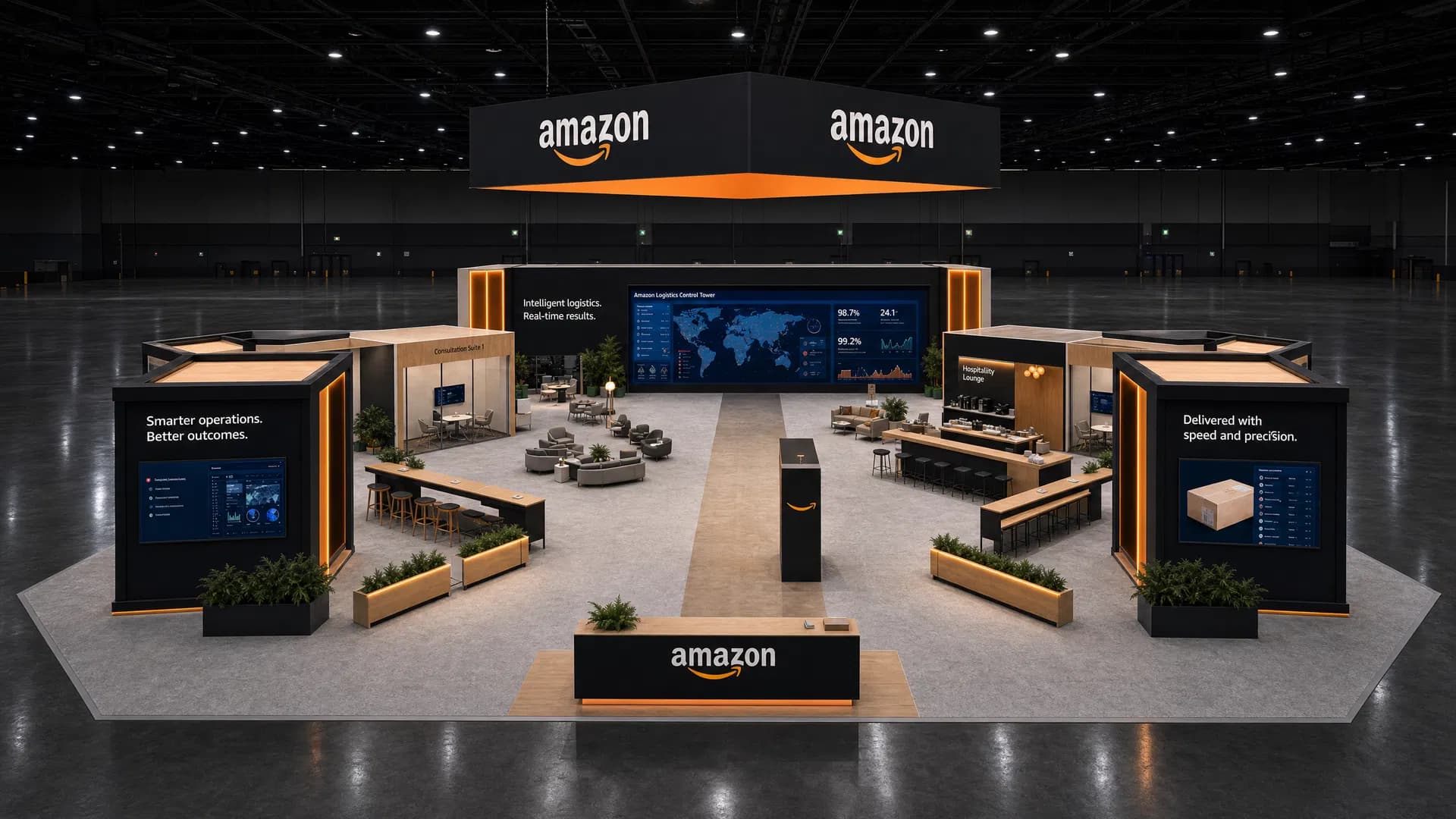 60 x 60 Miami Trade Show Exhibit Rental 02