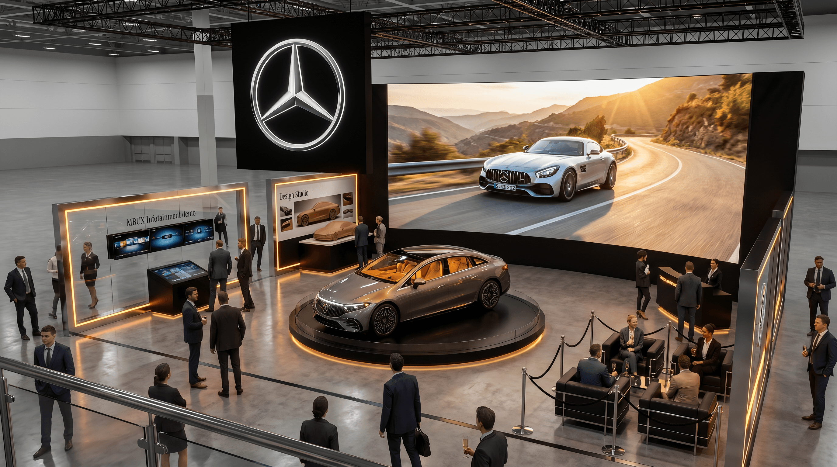 Black Hat 10x30 LED Trade Show Exhibit – Cybersecurity Brands