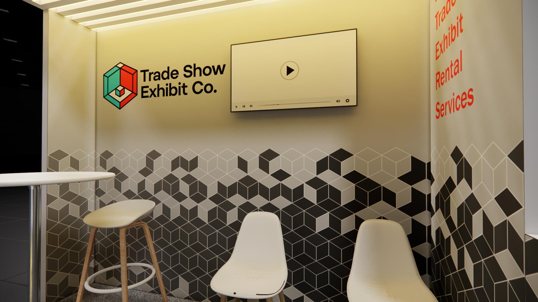 10 x 10 Inline Affordable Exhibit Rental — CES, Las Vegas