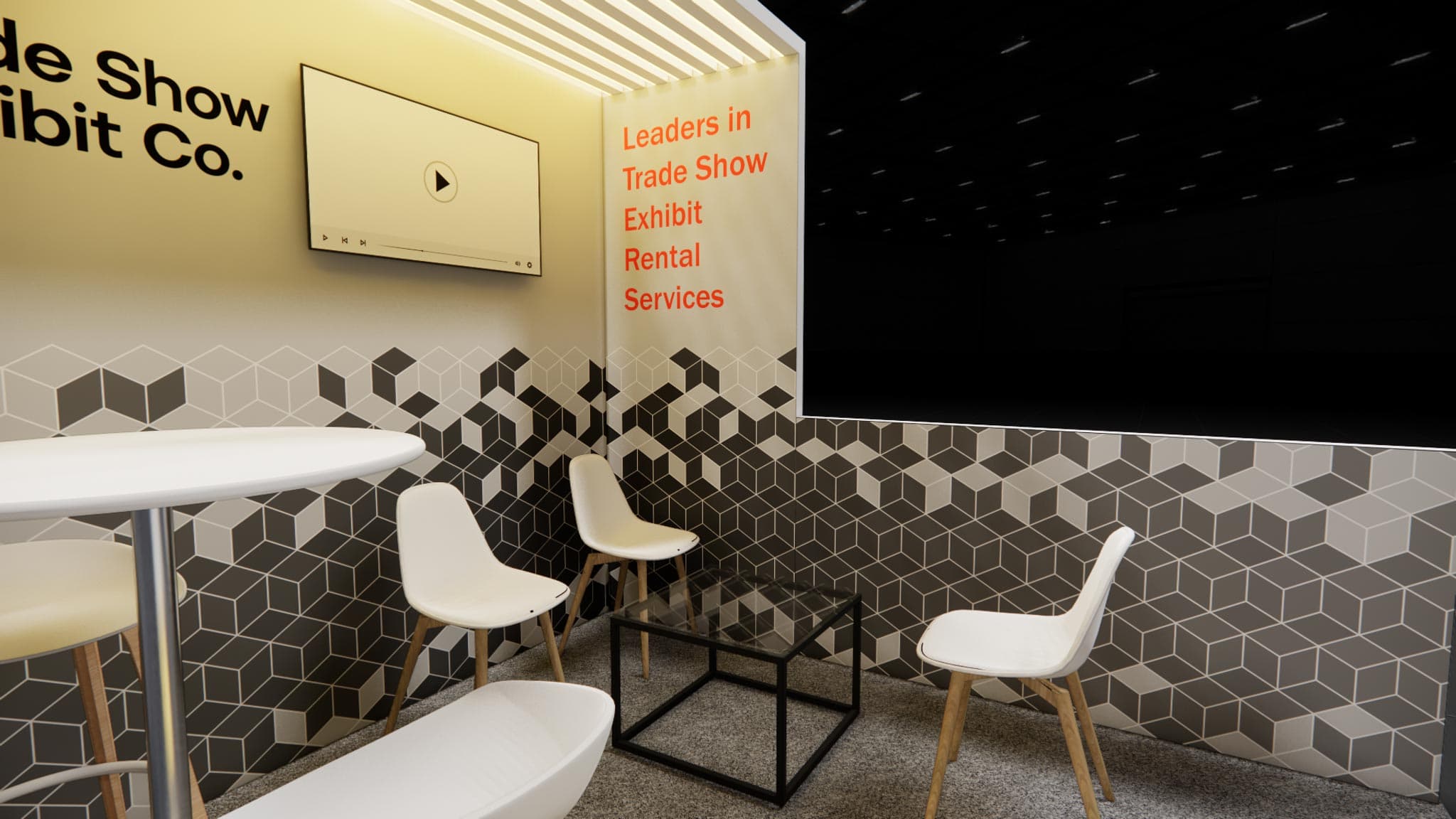 10 x 10 Inline Affordable Exhibit Rental — CES, Las Vegas