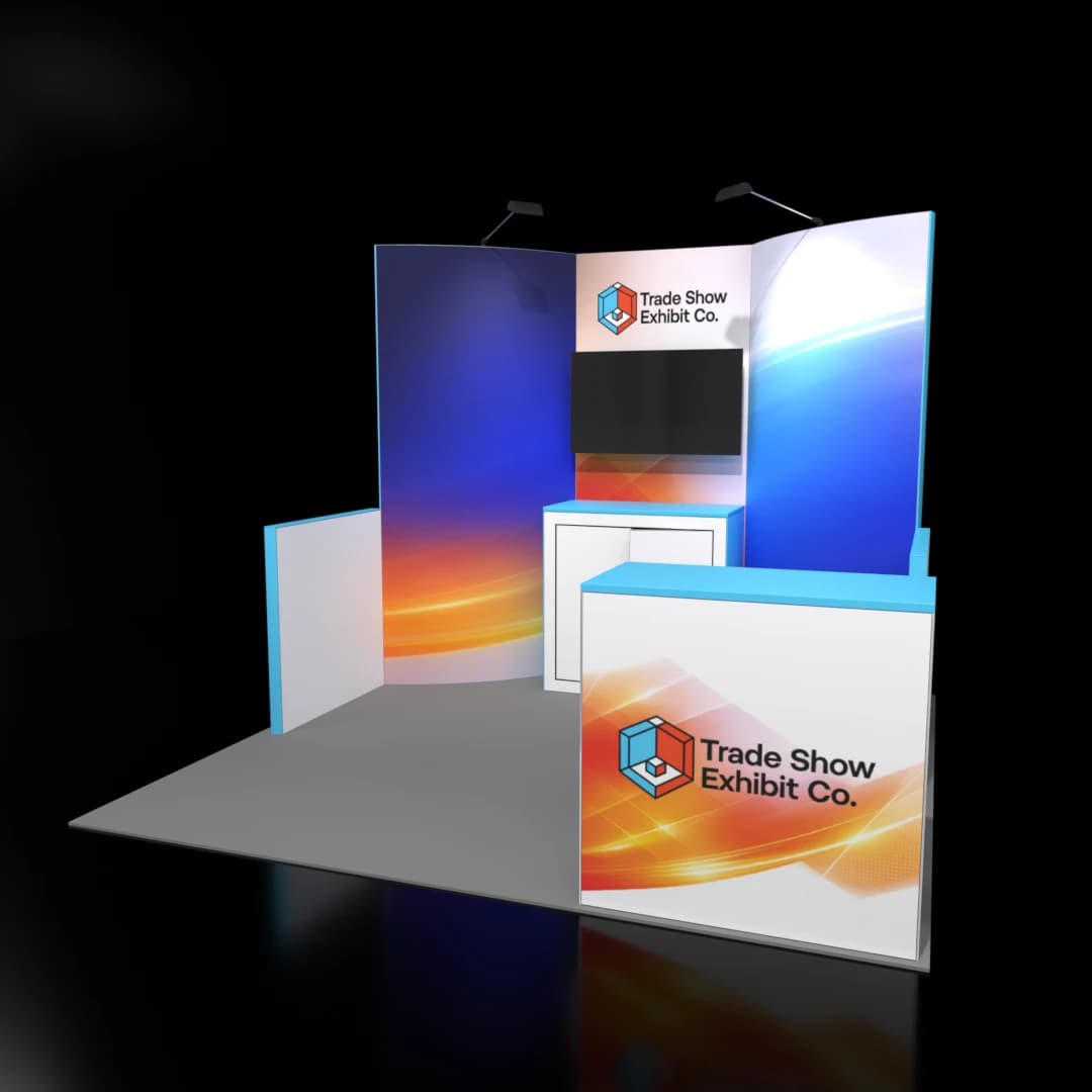 10 x 10 Inline Affordable Exhibit Rental — CES, Las Vegas