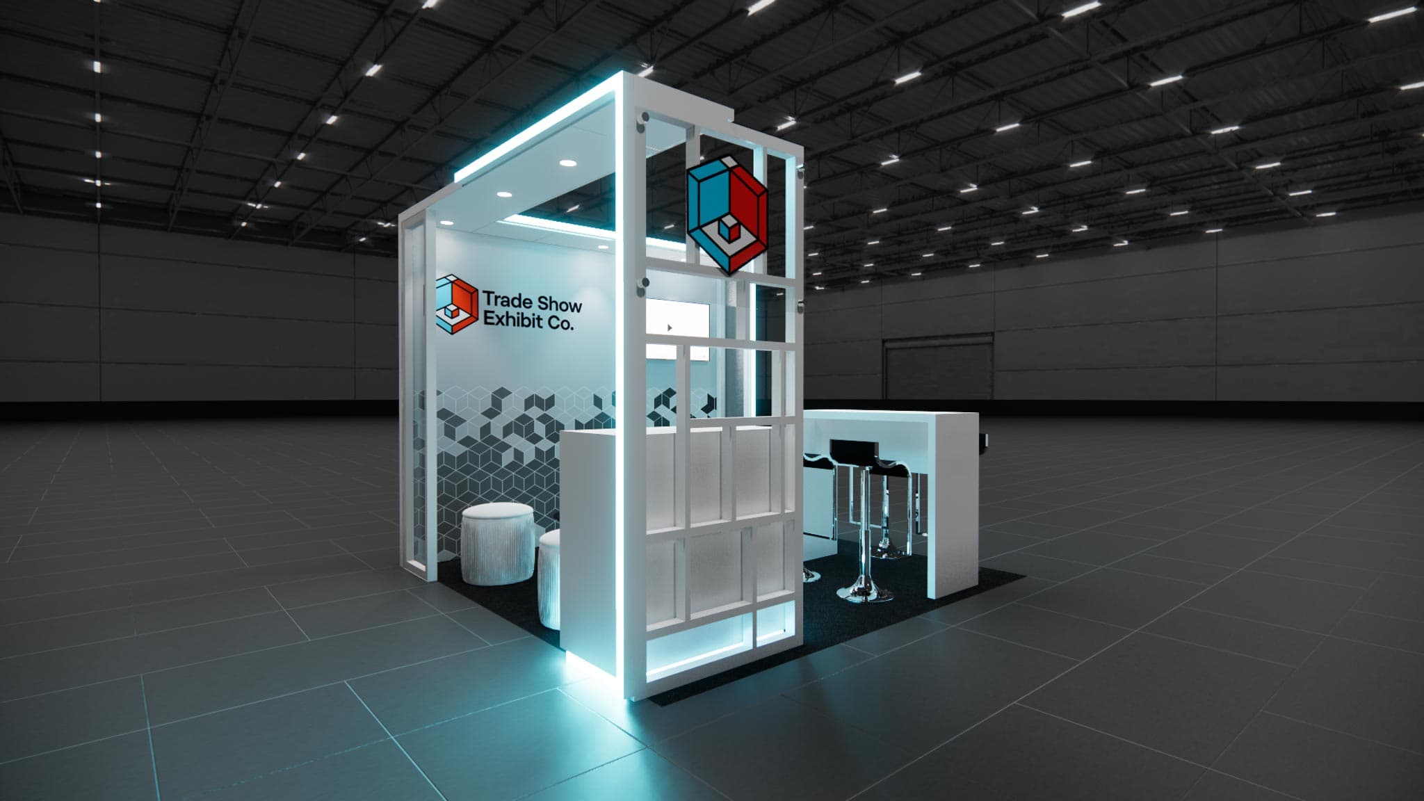 10 x 10 Inline Affordable Exhibit Rental — CES, Las Vegas