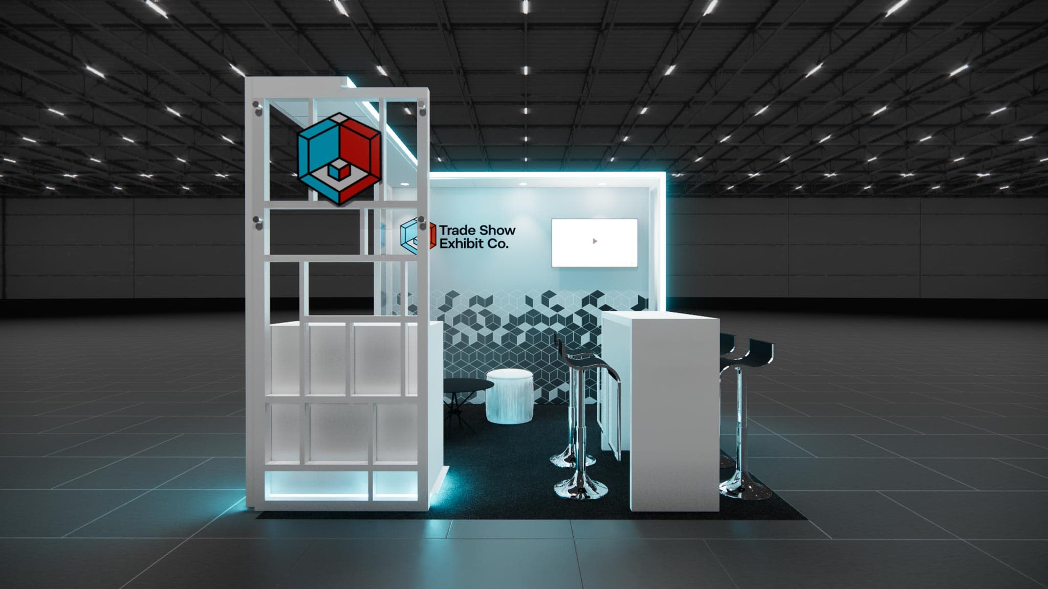 10 x 10 Inline Affordable Exhibit Rental — CES, Las Vegas