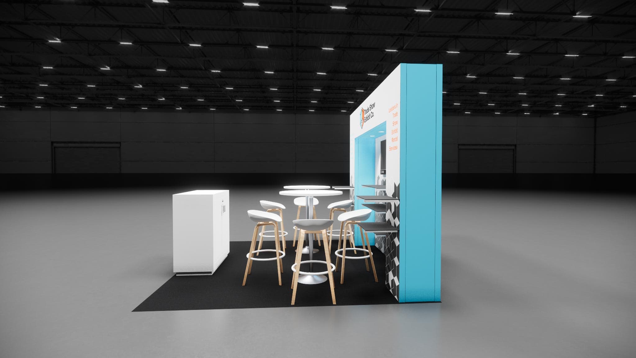 10 x 10 Inline Affordable Exhibit Rental — CES, Las Vegas