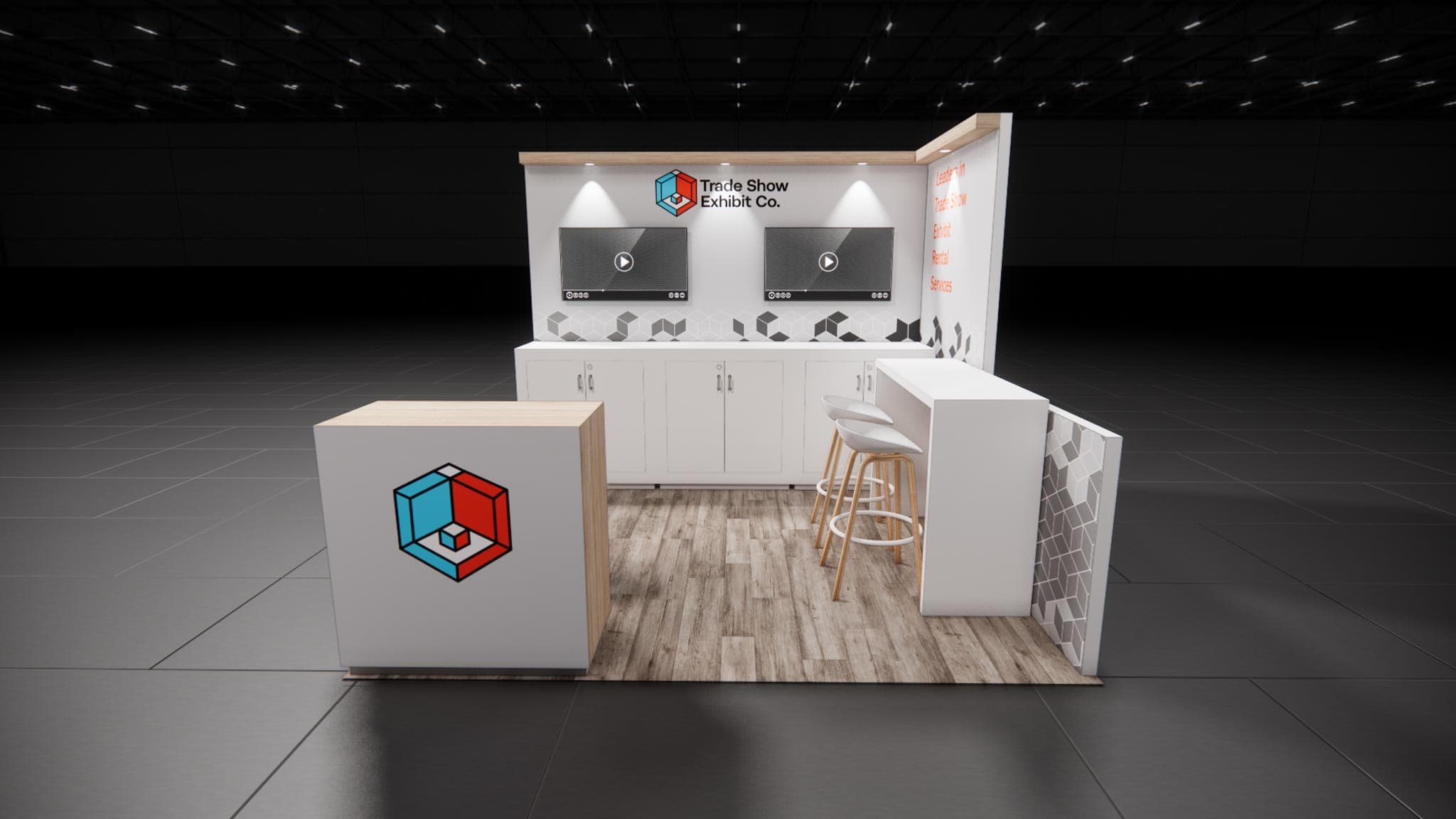 10 x 10 Inline Affordable Exhibit Rental — CES, Las Vegas