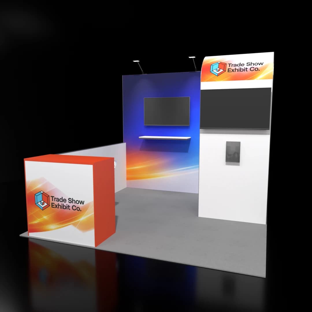10 x 10 Inline Affordable Exhibit Rental — CES, Las Vegas