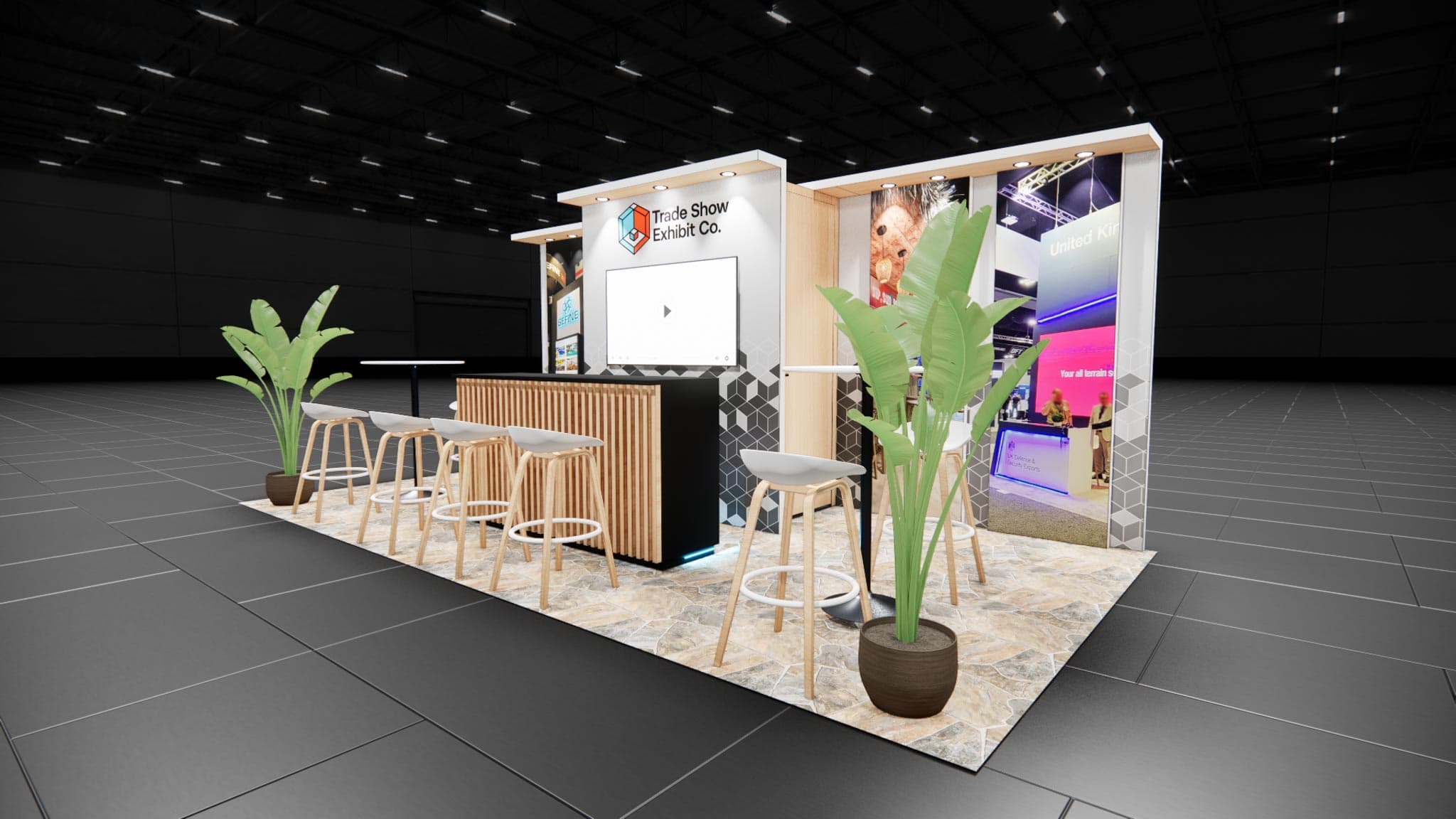 10 x 20 Inline Affordable Exhibit Rental — CES, Las Vegas