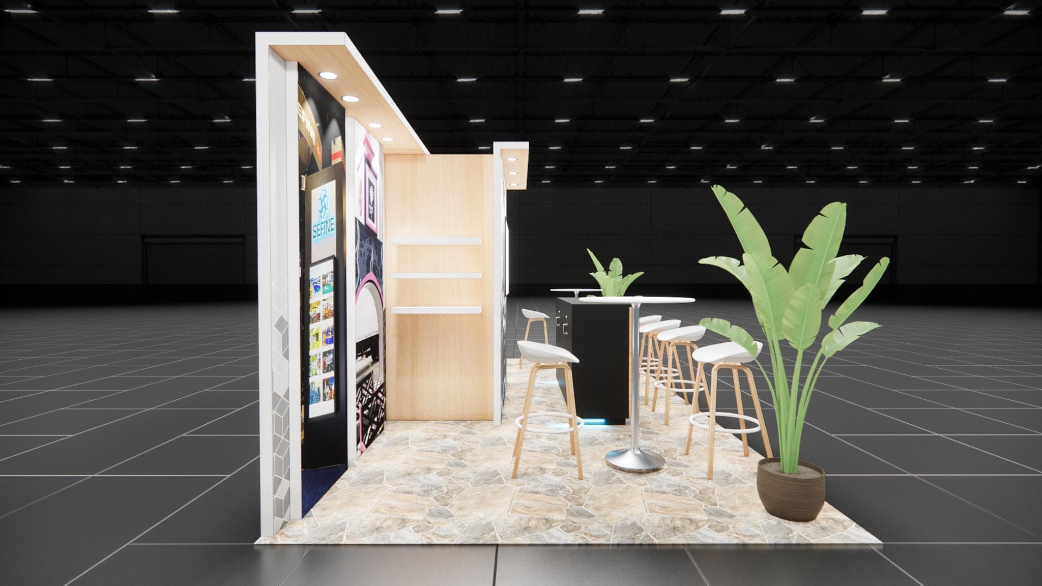 10 x 20 Inline Affordable Exhibit Rental — CES, Las Vegas