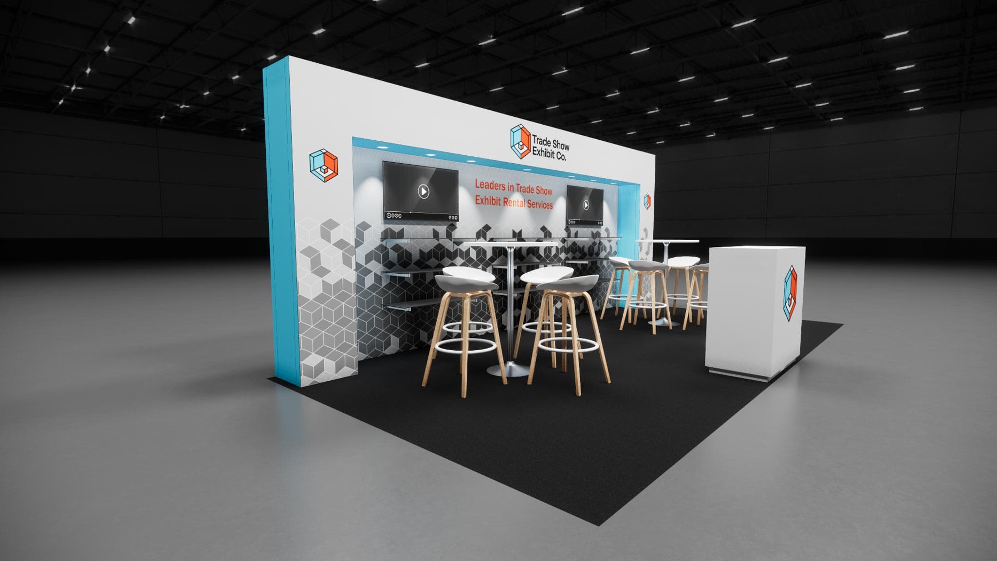 10 x 20 Inline Affordable Exhibit Rental — CES, Las Vegas