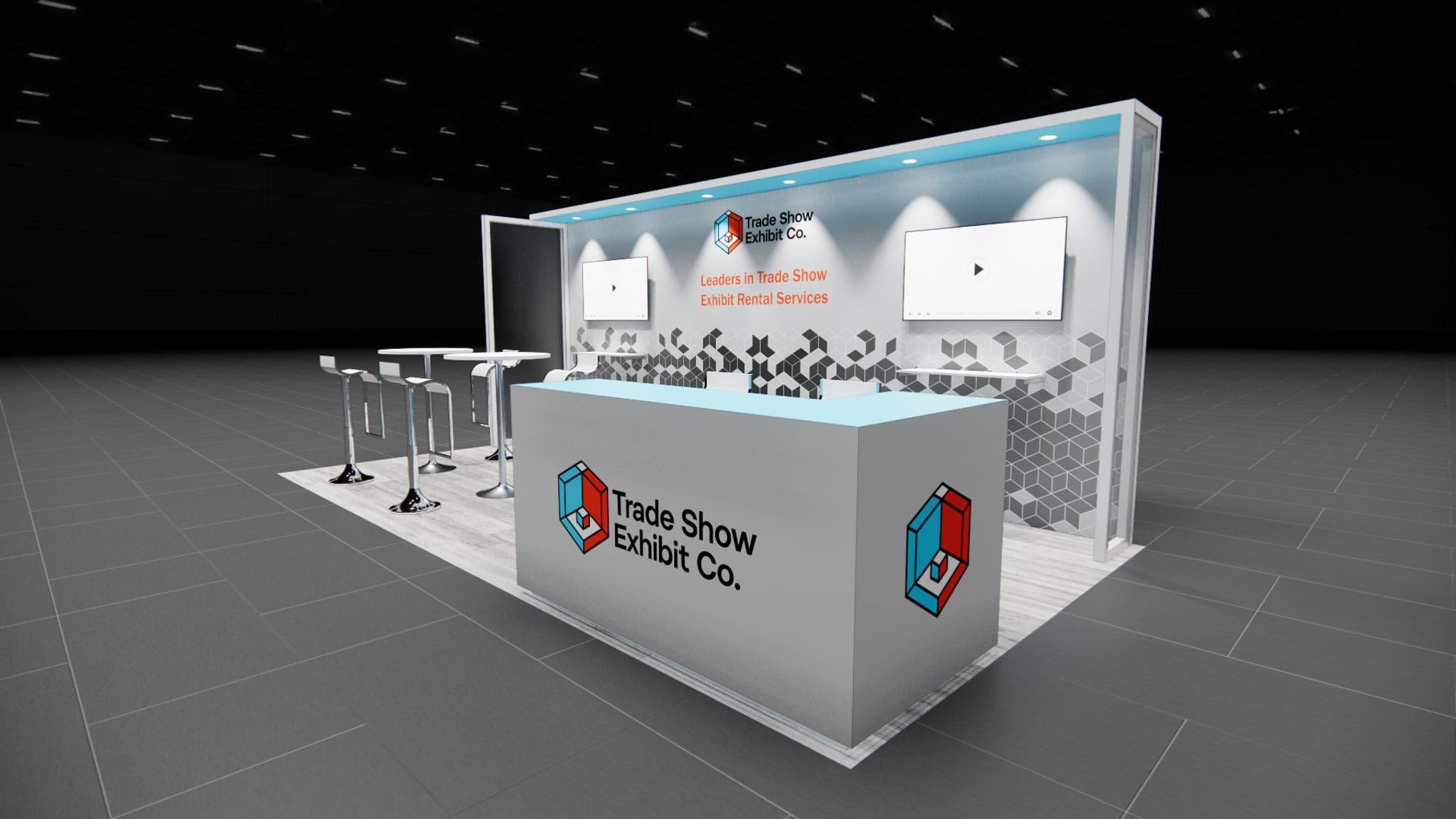 10 x 20 Inline Affordable Exhibit Rental — CES, Las Vegas