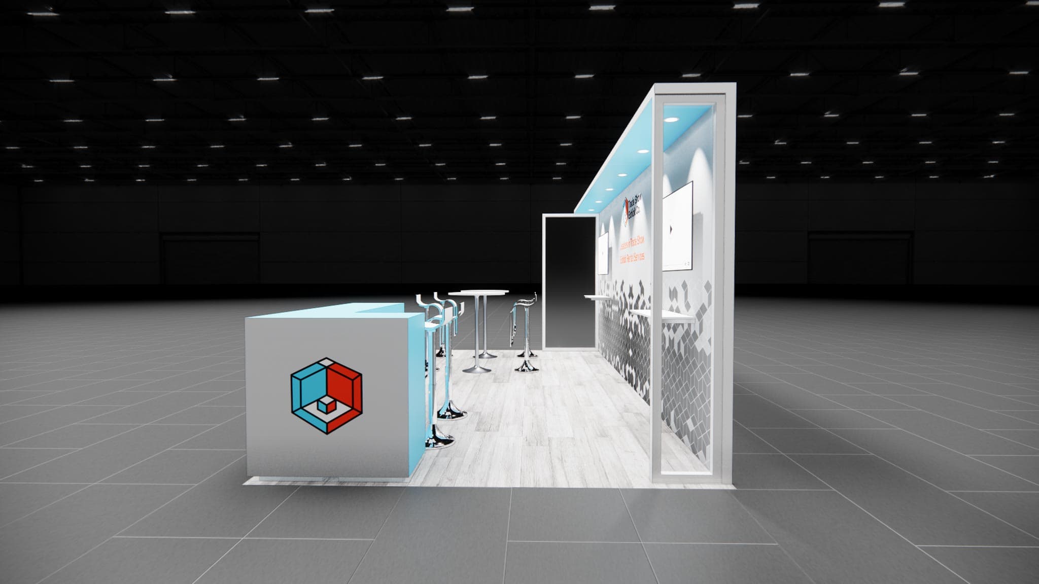 10 x 20 Inline Affordable Exhibit Rental — CES, Las Vegas