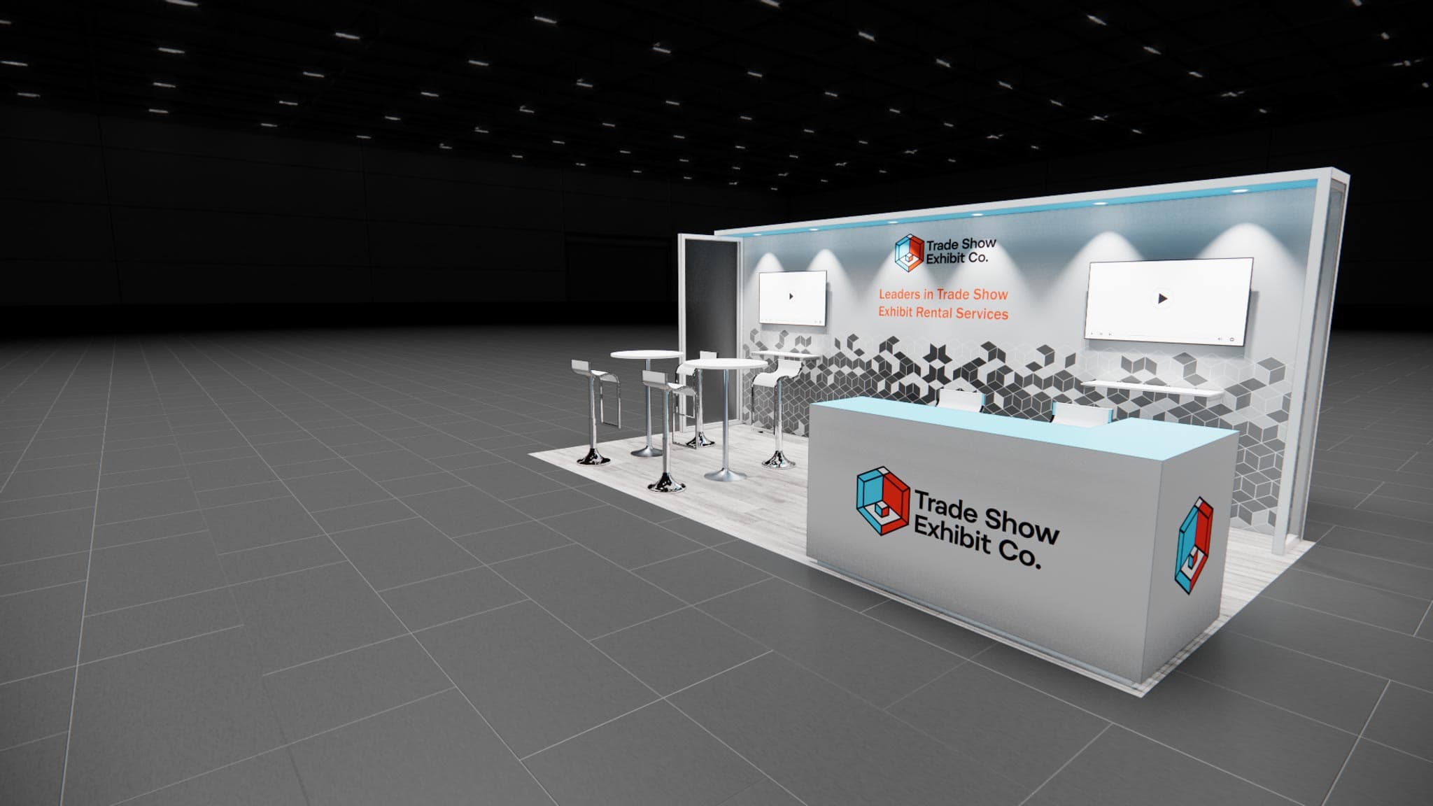 10 x 20 Inline Affordable Exhibit Rental — CES, Las Vegas