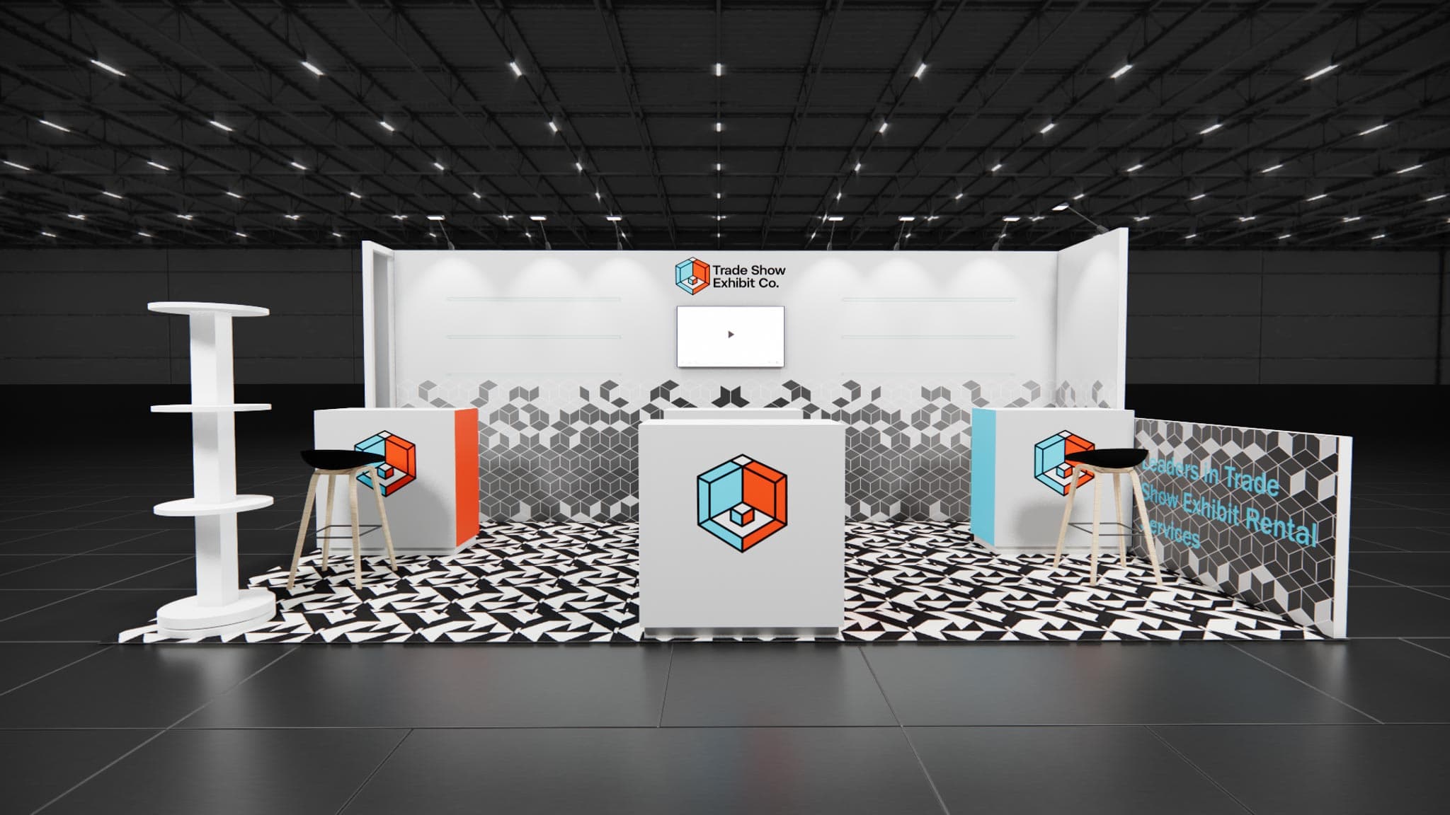 10 x 20 Inline Affordable Exhibit Rental — CES, Las Vegas