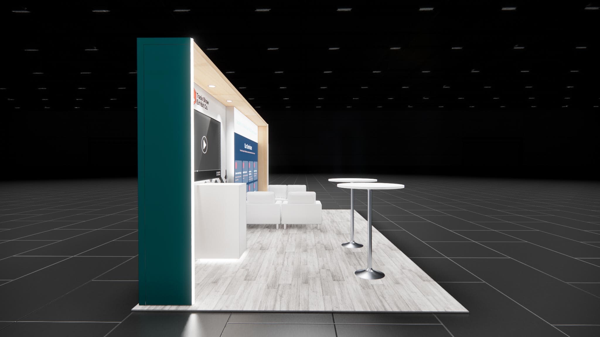 10 x 20 Inline Affordable Exhibit Rental — CES, Las Vegas