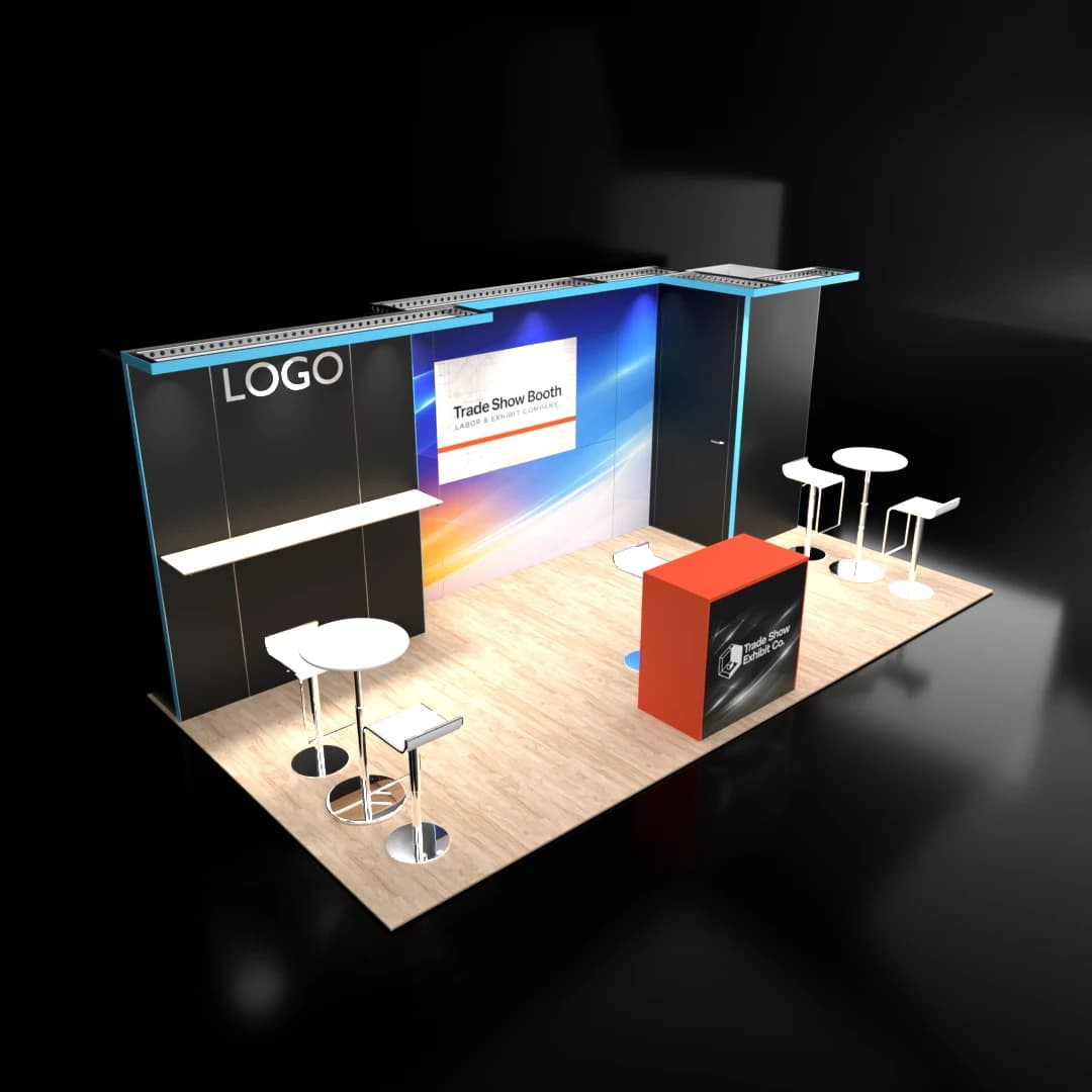 10 x 20 Inline Affordable Exhibit Rental — CES, Las Vegas